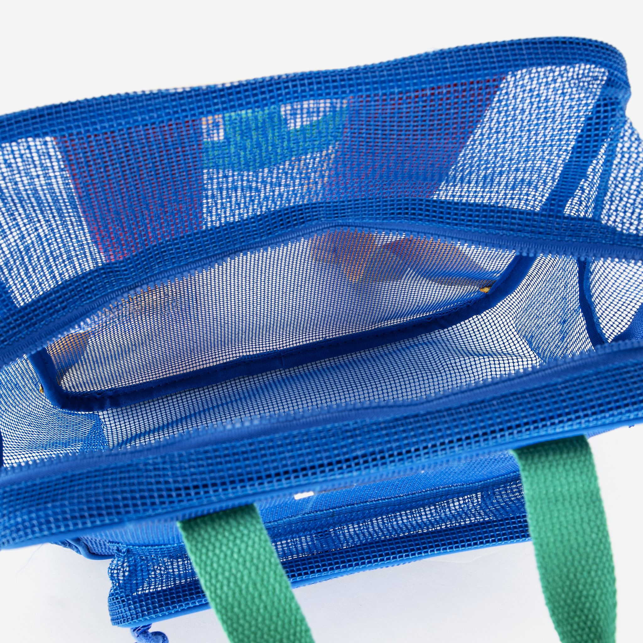 Boys & Girls Blue Mesh Backpack(Height 28 x Width 22 x Depth 9 cm)