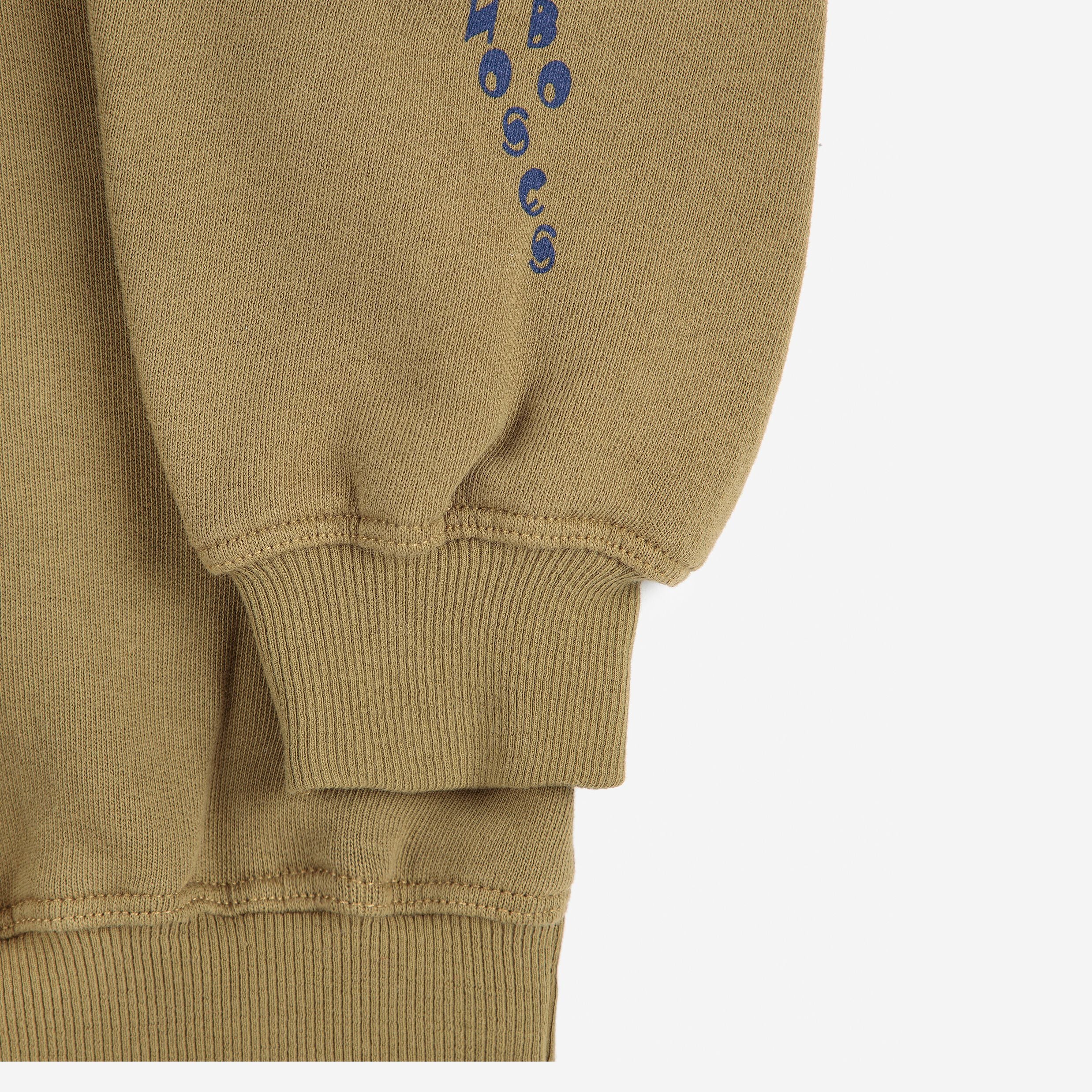 Boys & Girls Khaki Cotton Sweatshirt