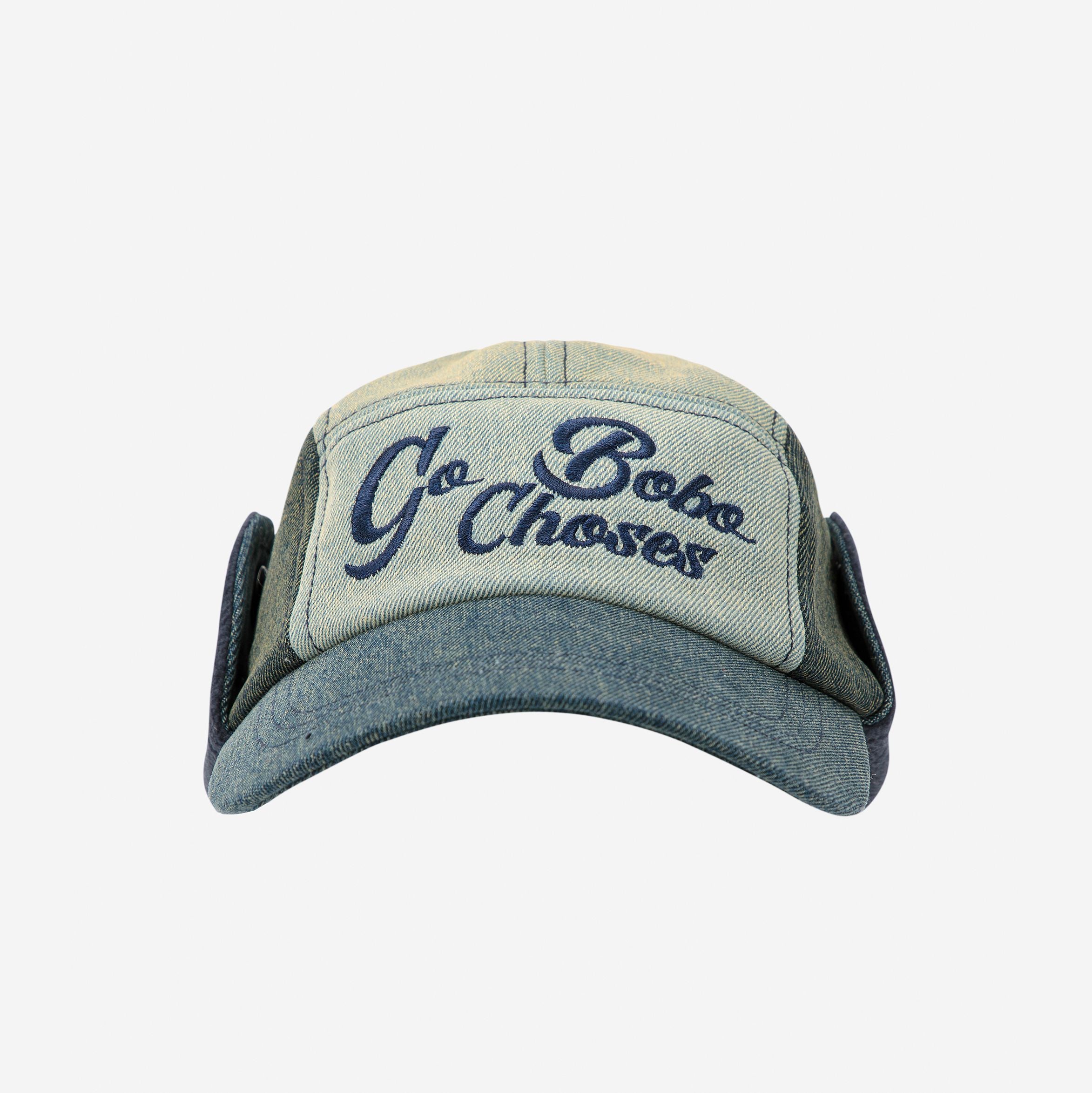 Boys Blue Embroidered Logo Denim Cap