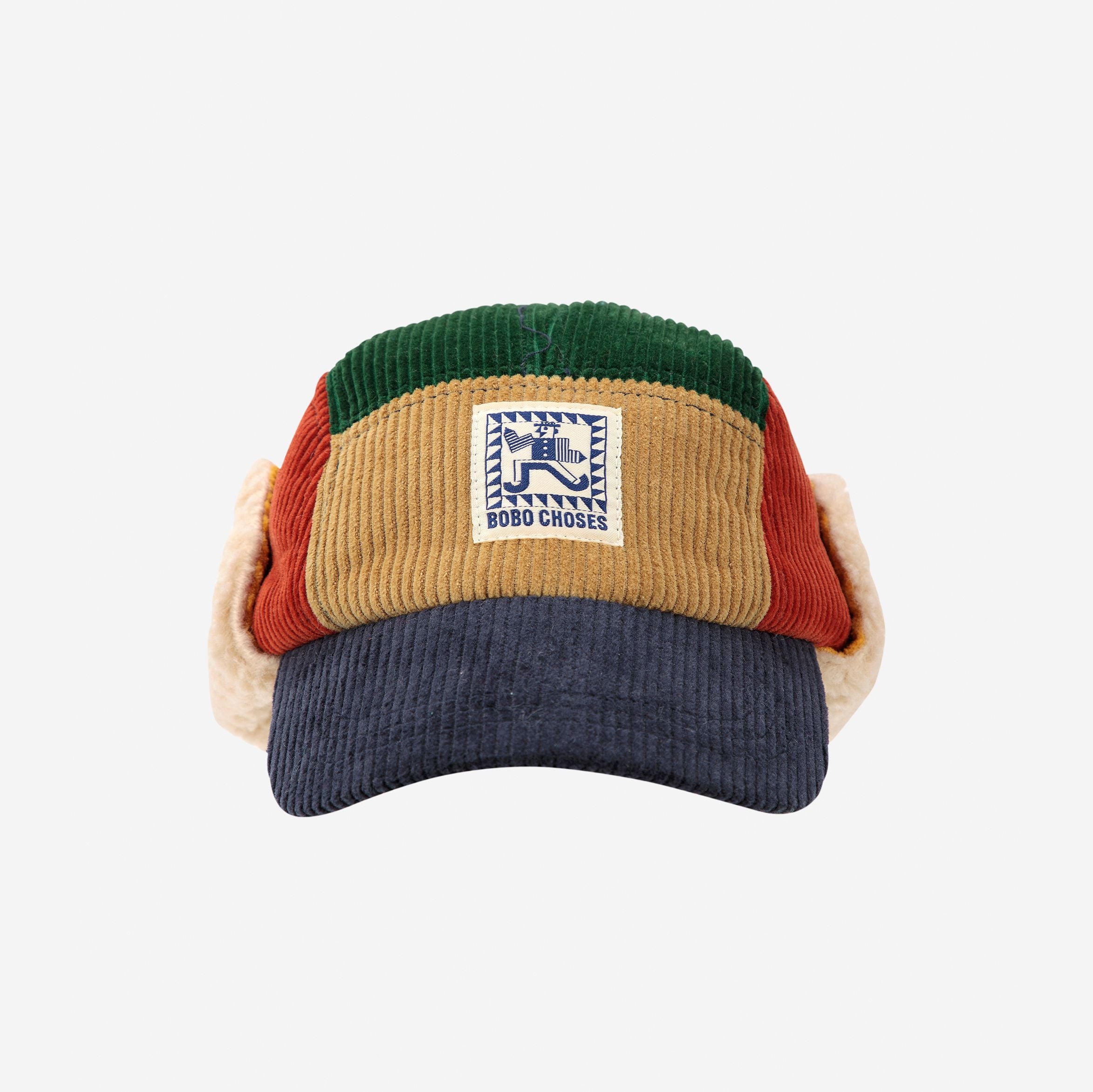 Boys Multicolor Corduroy Cap