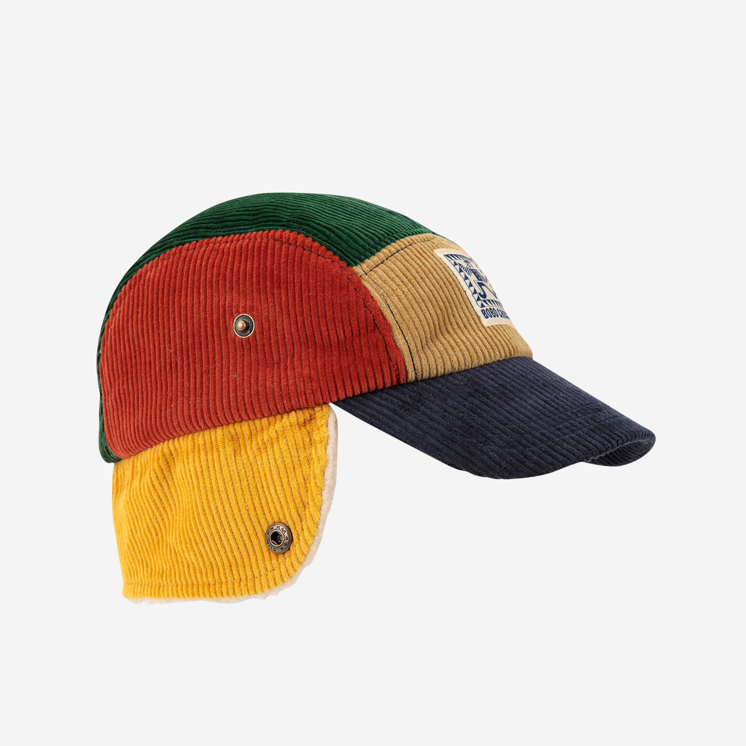 Boys Multicolor Corduroy Cap