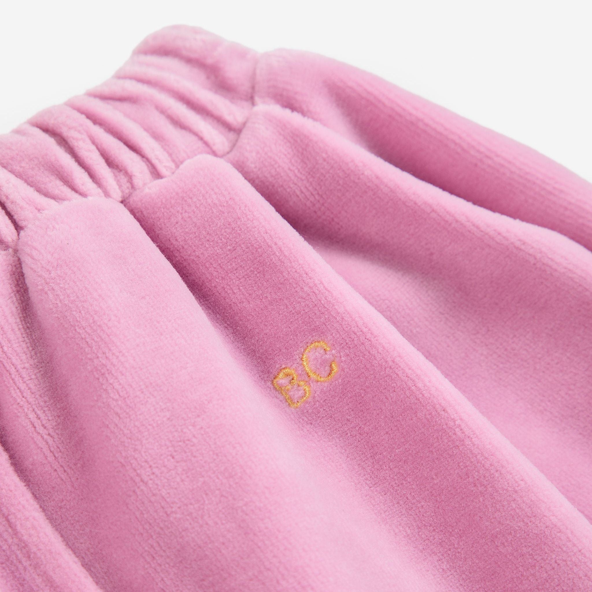 Baby Boys & Girls Pink Velvet Trousers