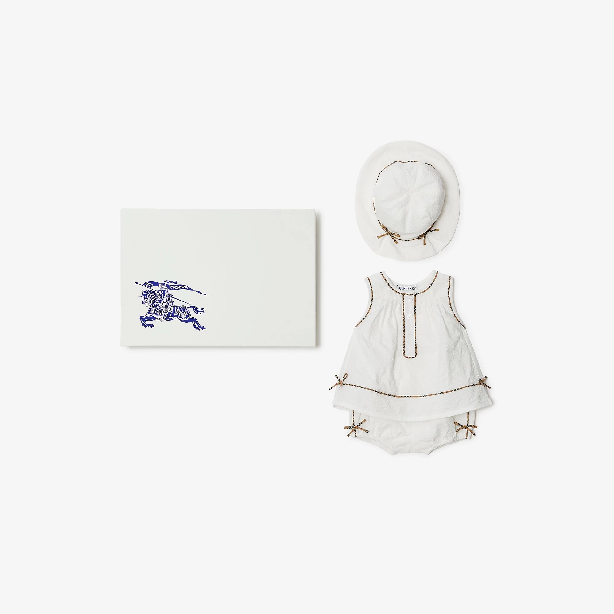 Baby Girls White Cotton Set
