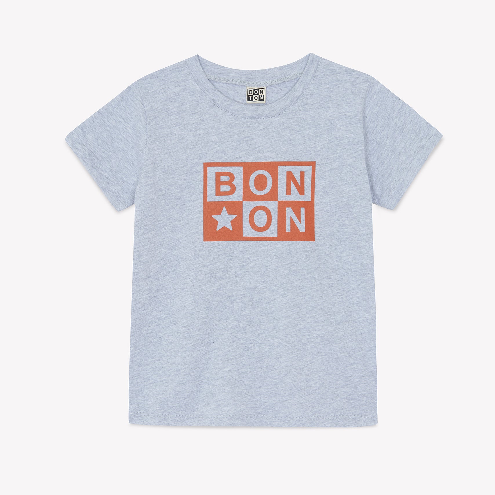 Boys Grey Printed Logo Cotton T-Shirt