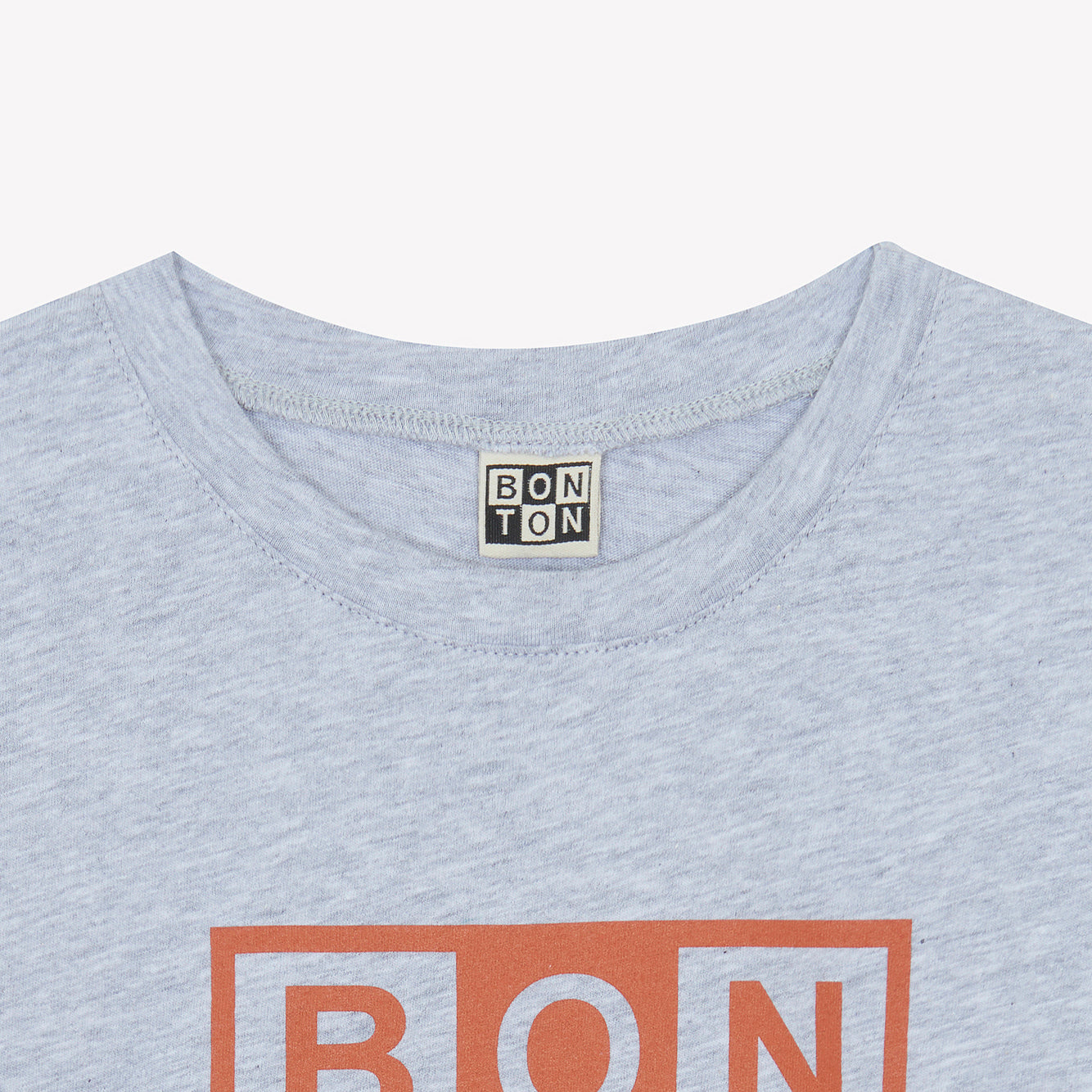 Boys Grey Printed Logo Cotton T-Shirt