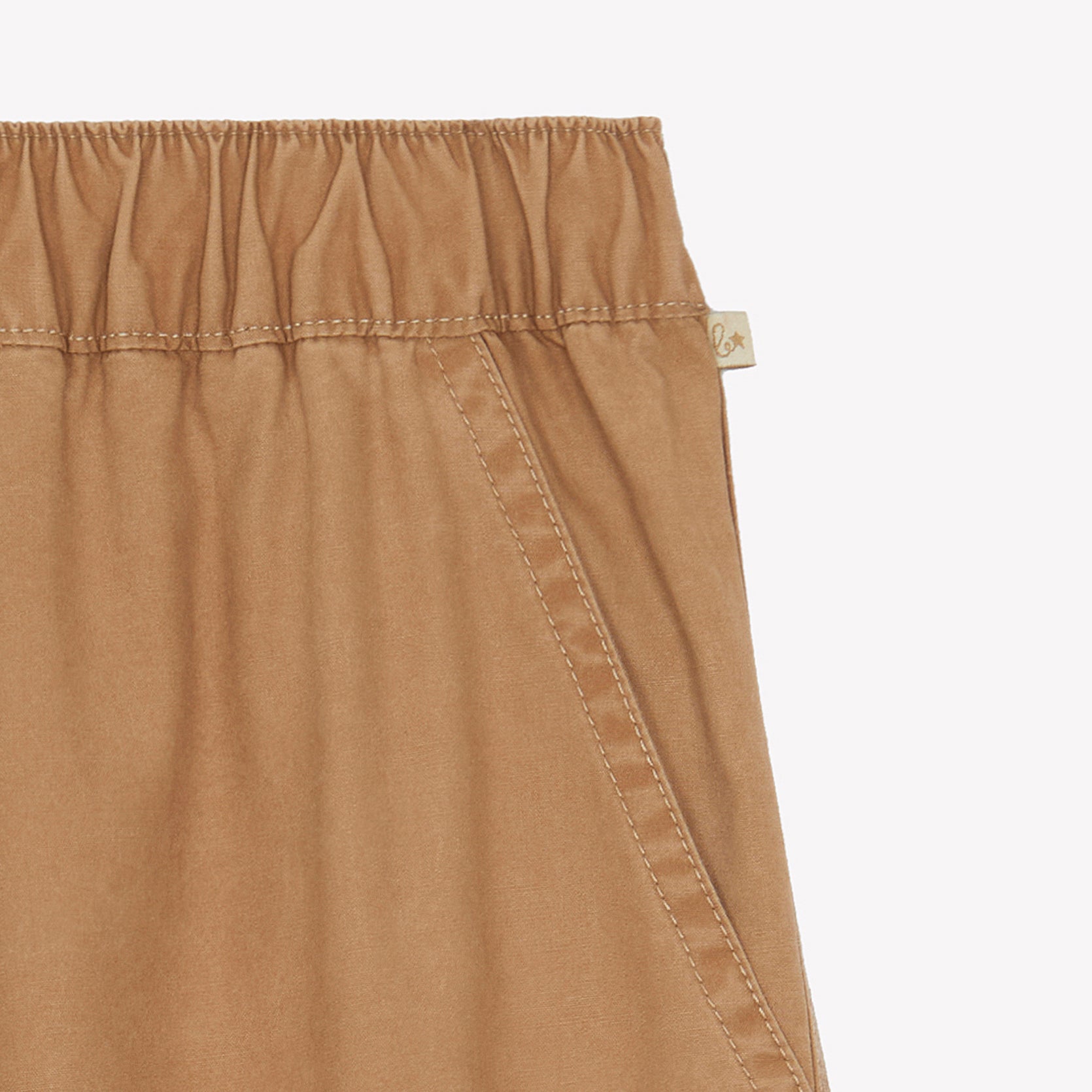 Girls Brown Cotton Trousers