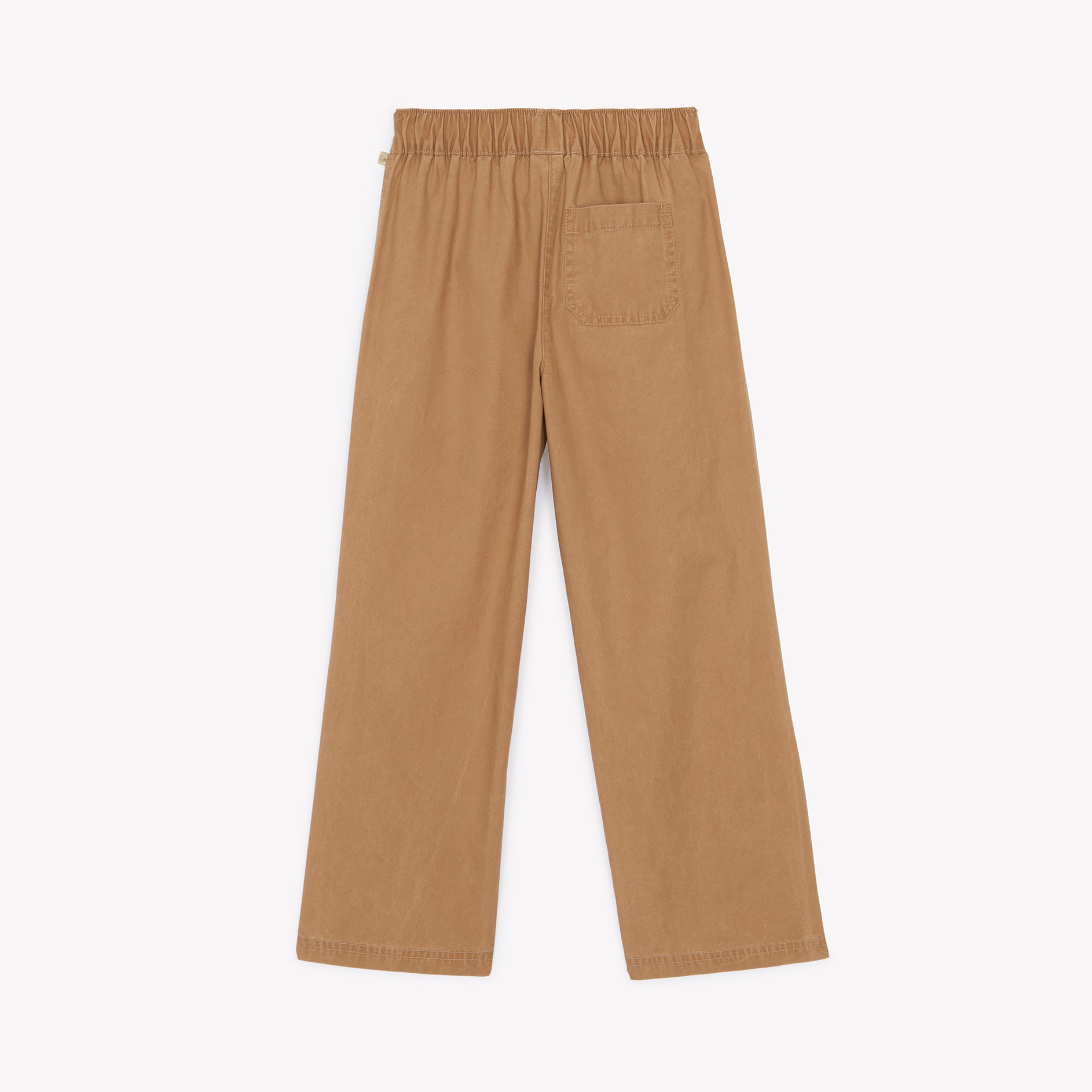 Girls Brown Cotton Trousers