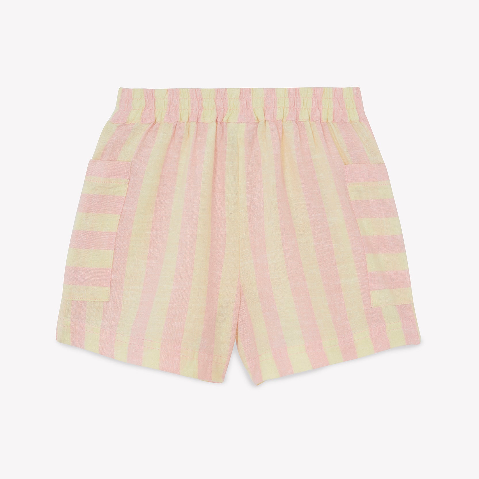 Girls Yellow Stripe Shorts