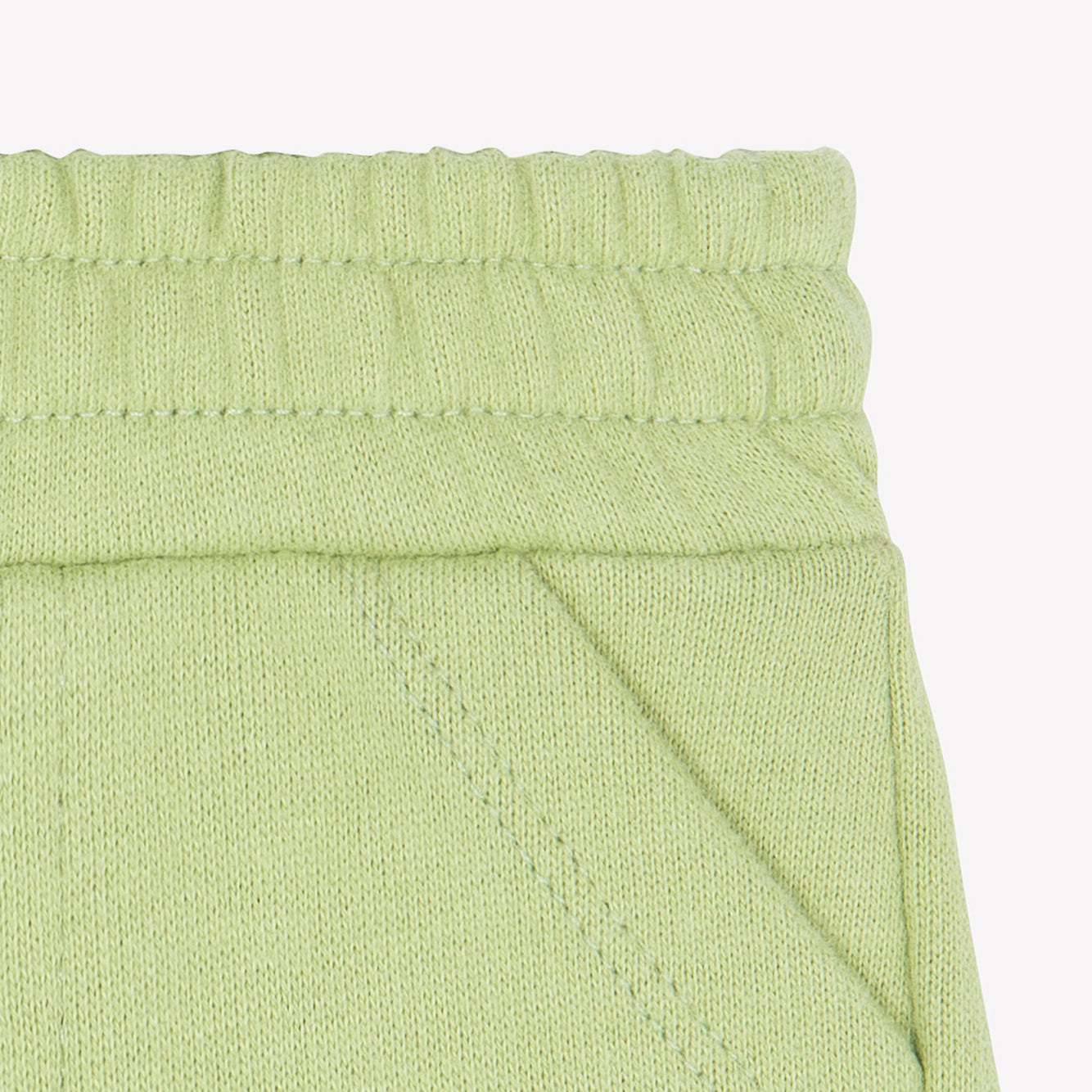 Baby Boys & Girls Green Cotton Shorts