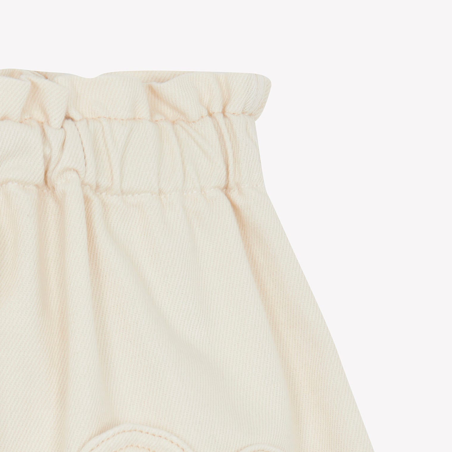 Girls Beige Cotton Skirt