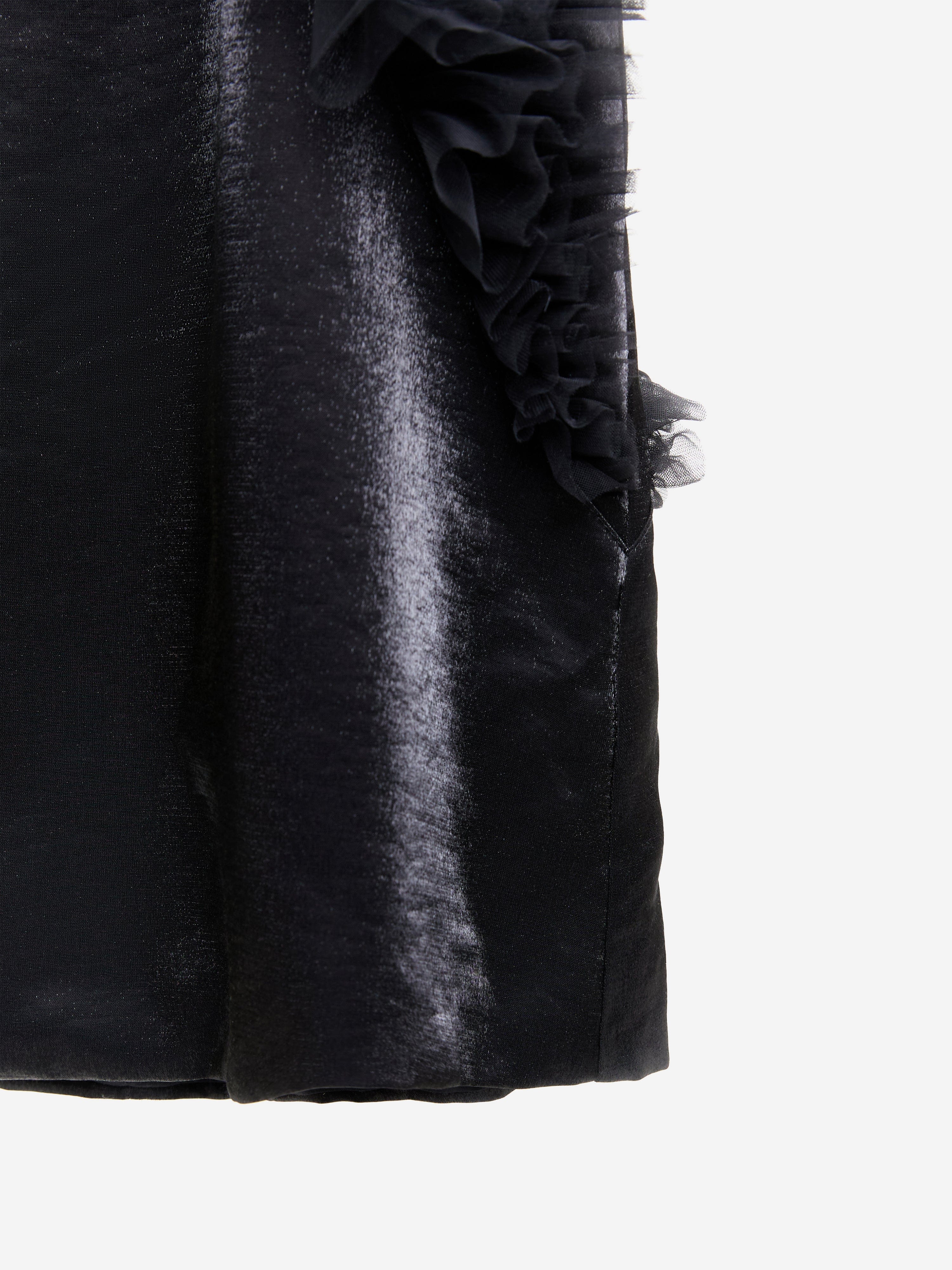 Girls Ruffle Dress in Black