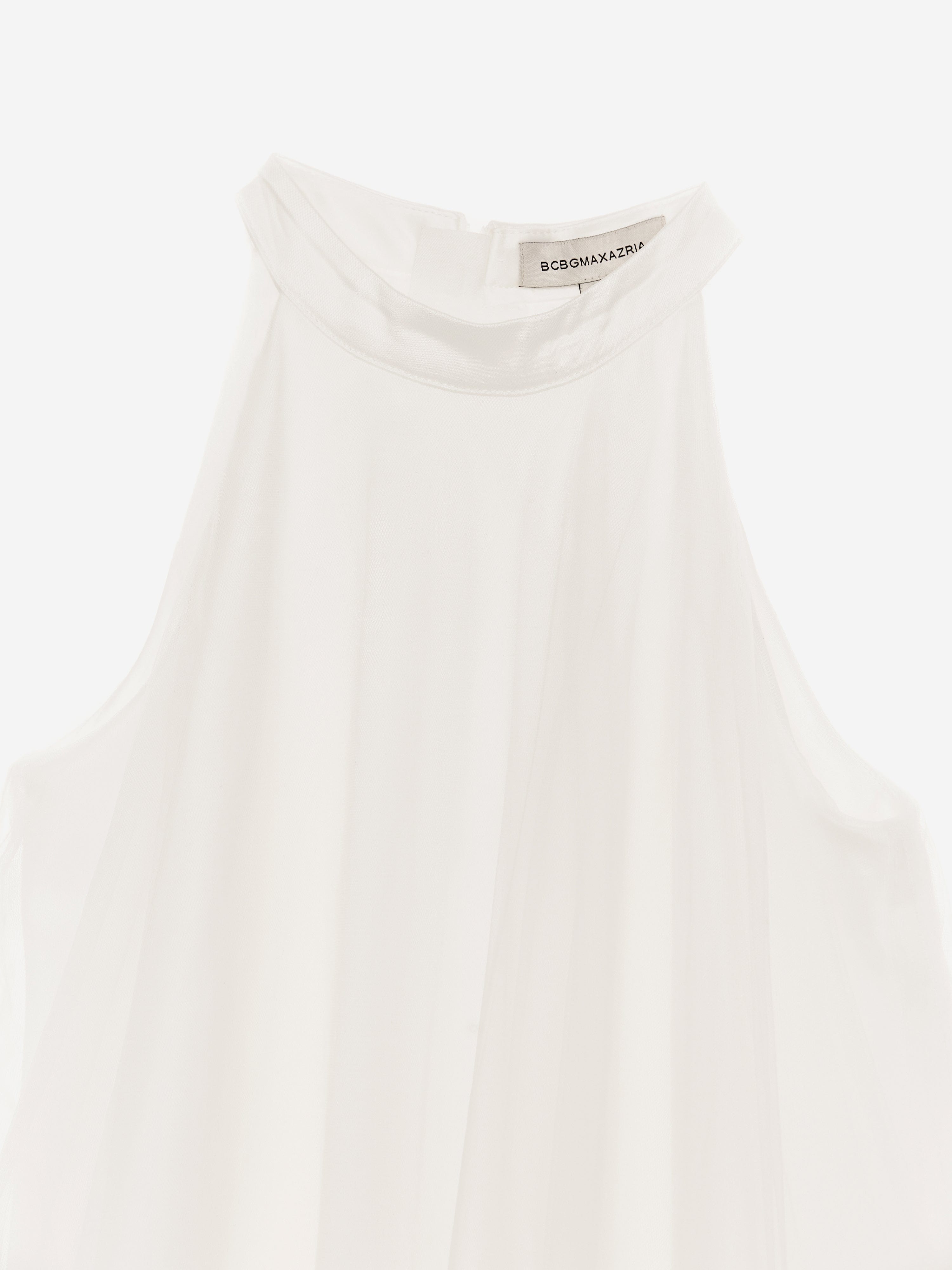 BCBG Girls Tulle 3D Flower Dress in White