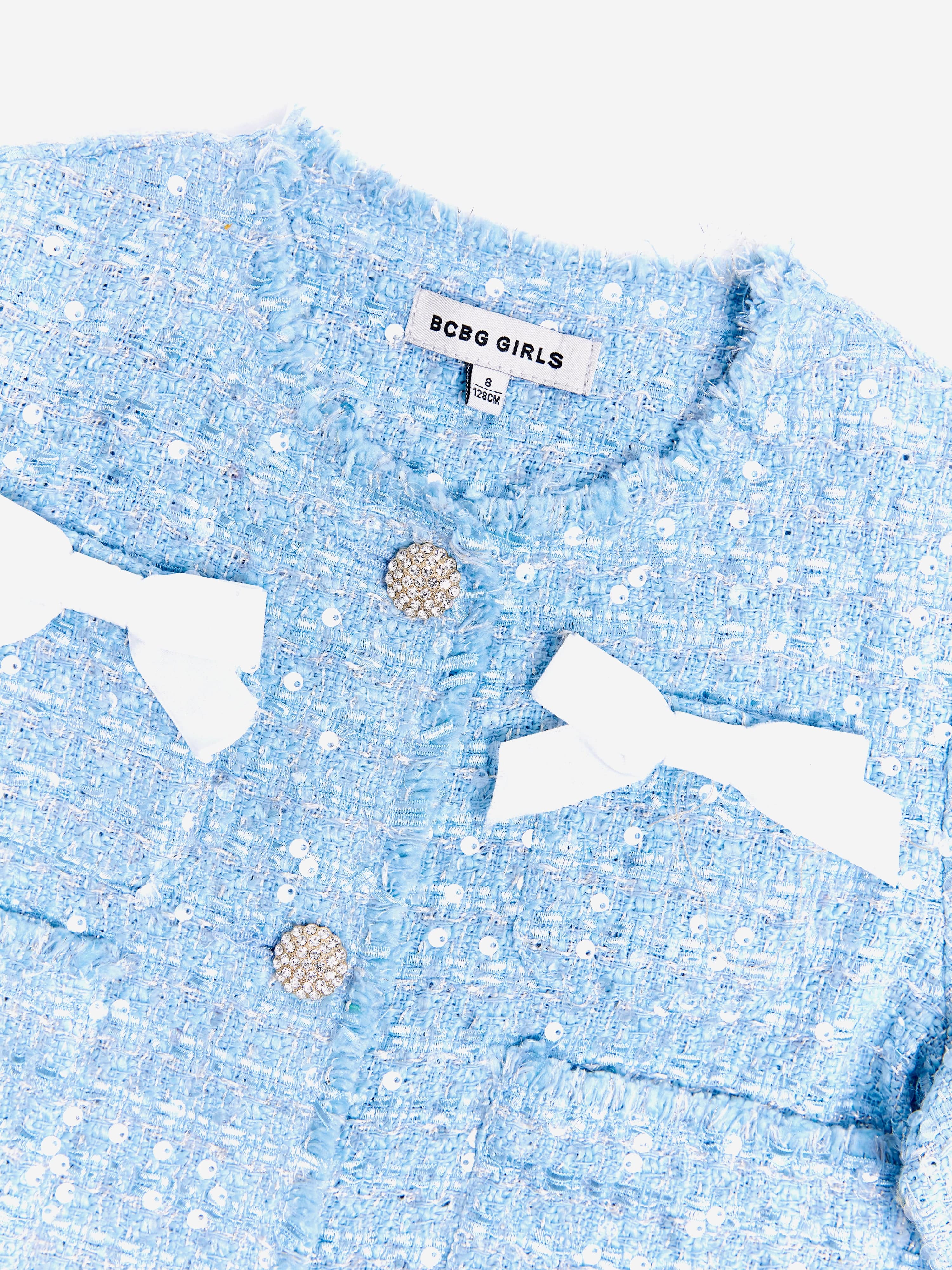 BCBG Girls Tweed Jacket in Blue