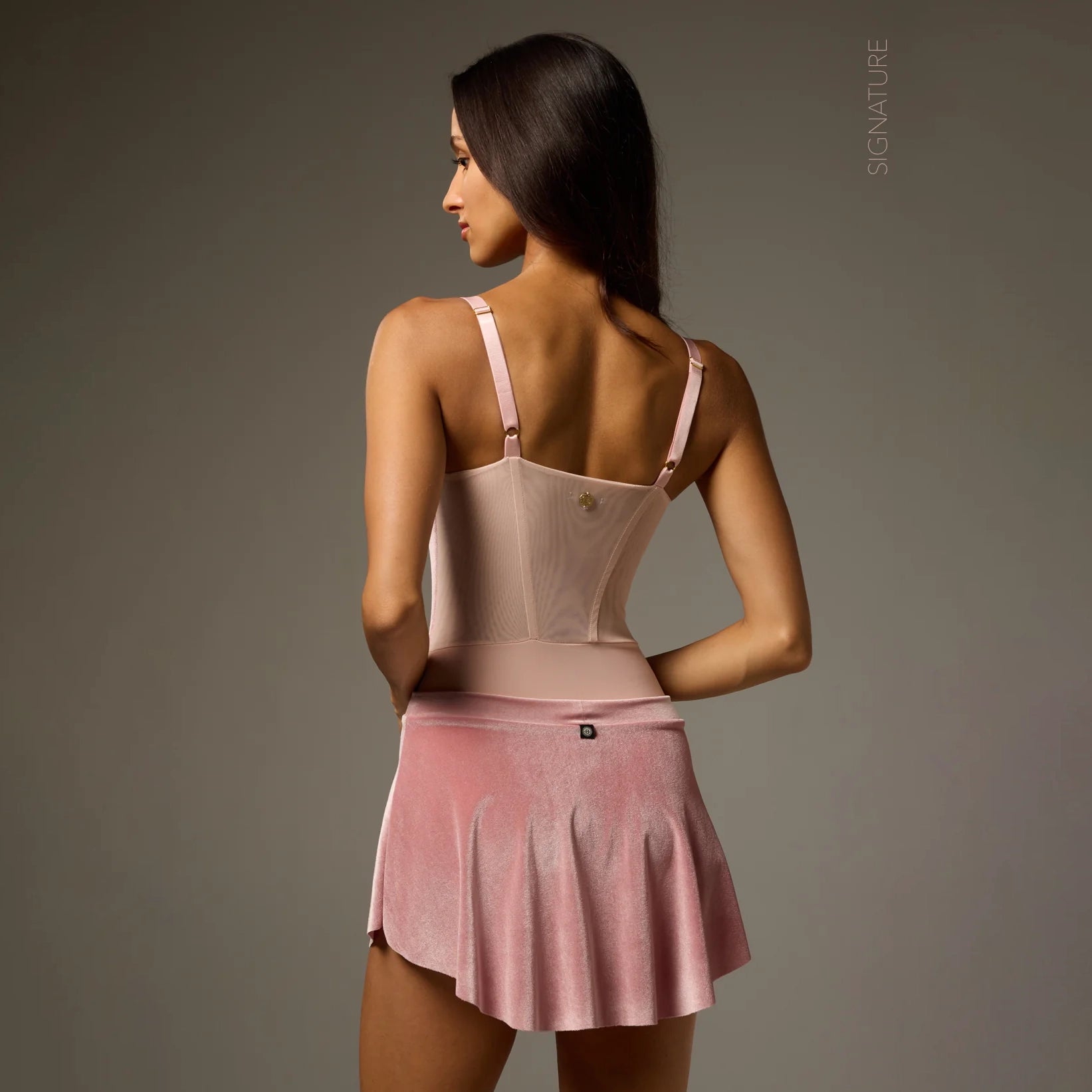 Women Pink Velvet Ballet Onesies(BELLA LEOTARD SIGNATURE/BON BON BLISS)