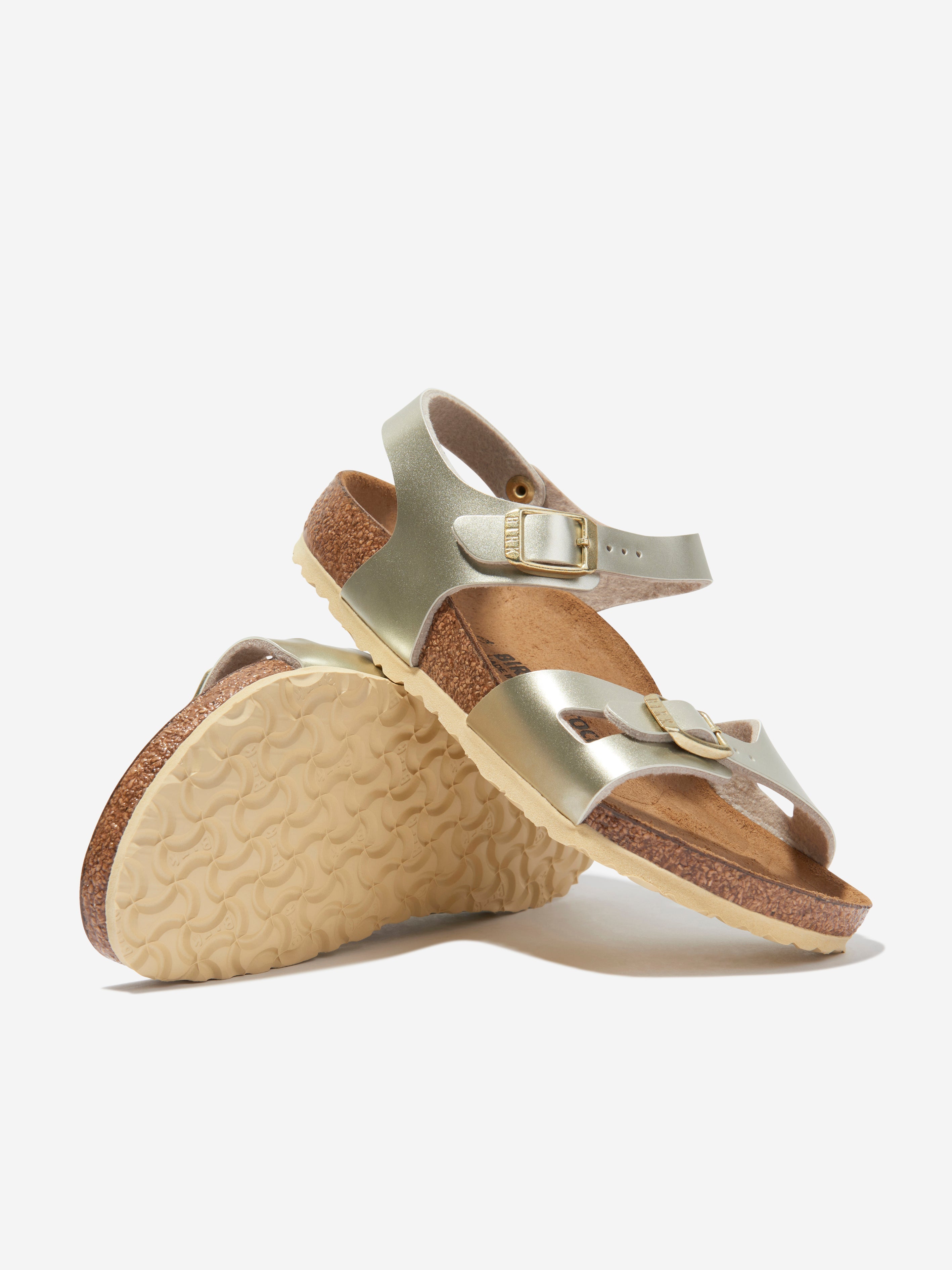Girls Rio Classic Metallic Sandals in Gold