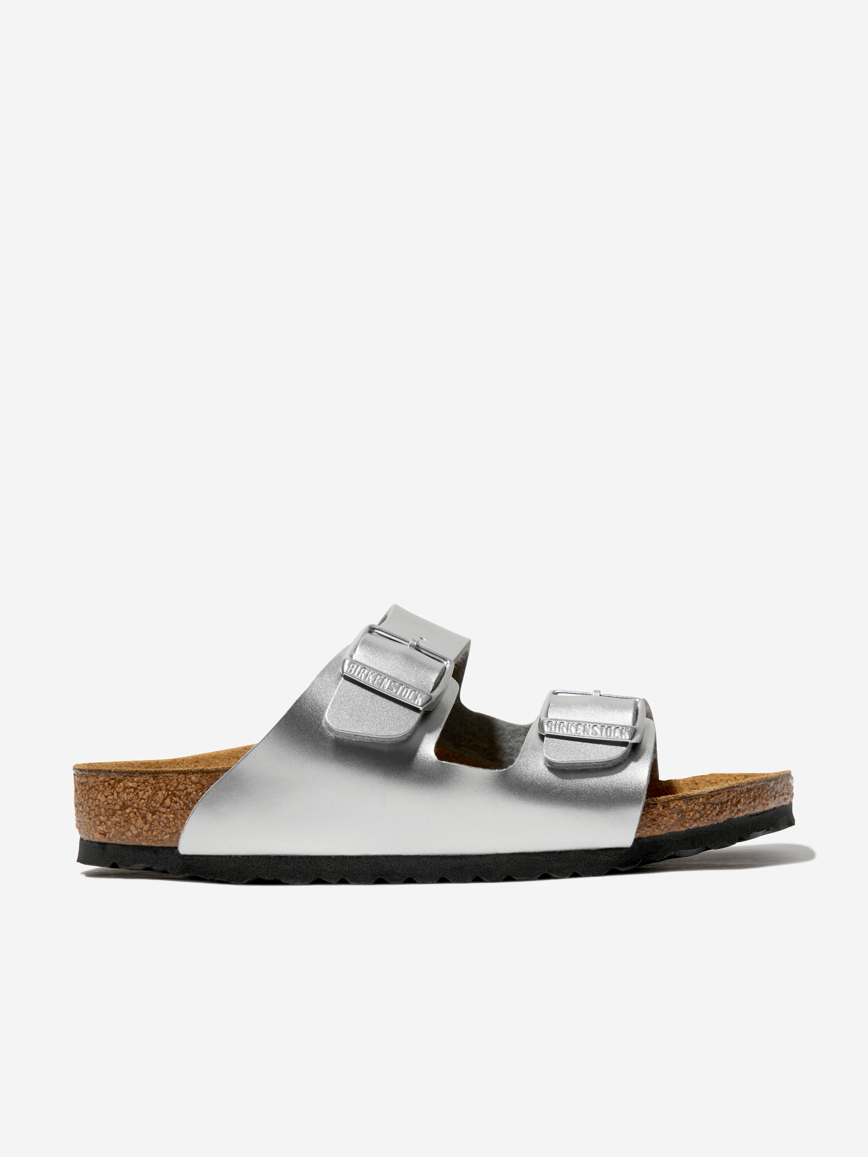 Girls Arizona Metallic Sandals in Silver