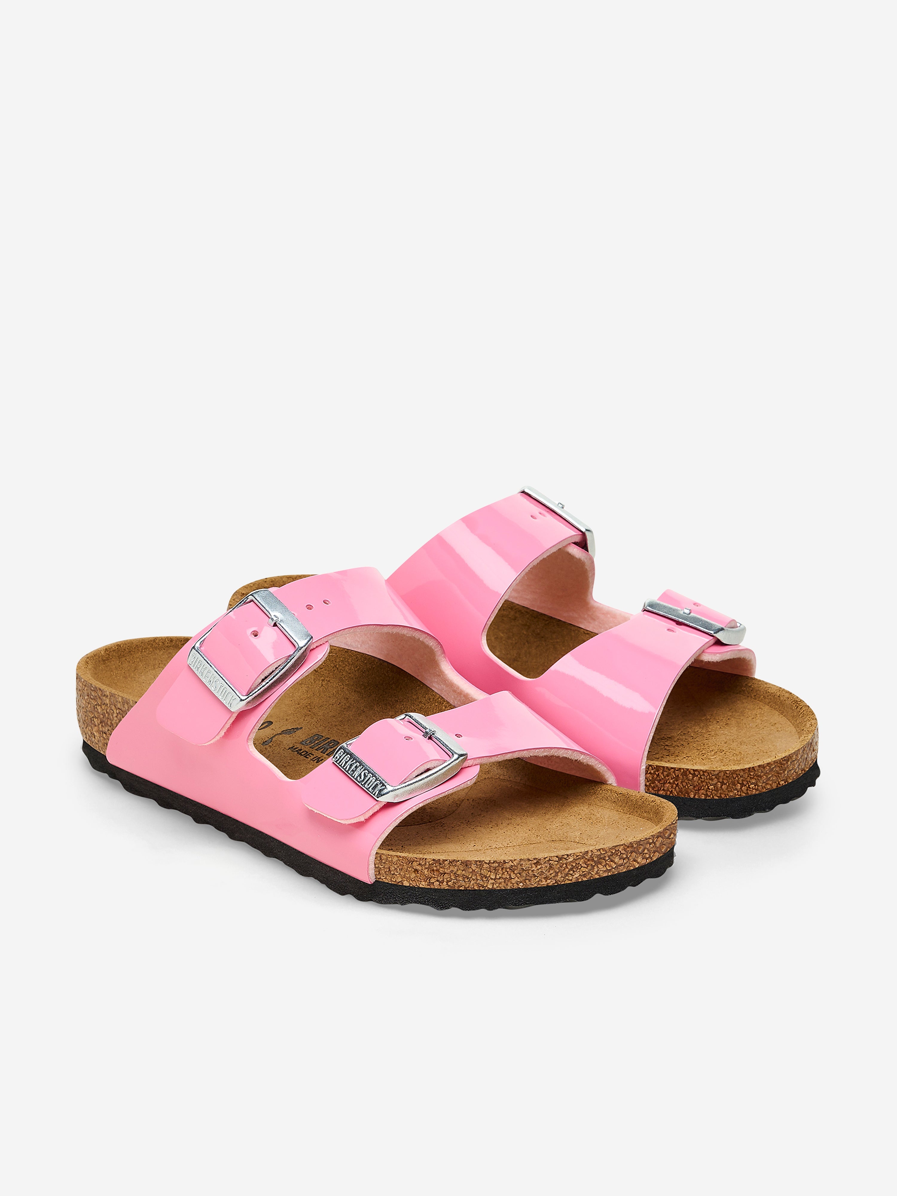 Girls Arizona Classic Patent Sandals in Pink