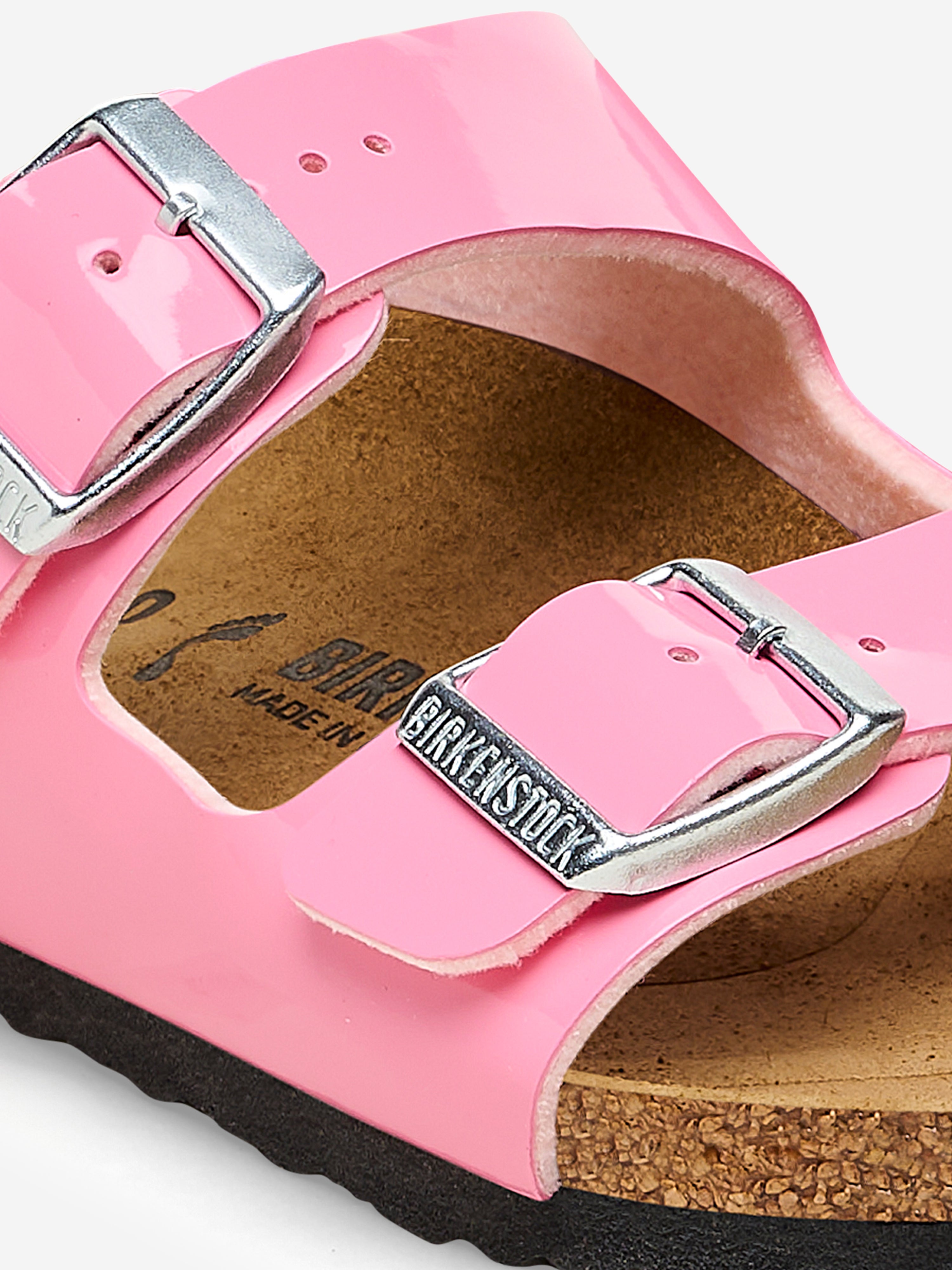 Girls Arizona Classic Patent Sandals in Pink
