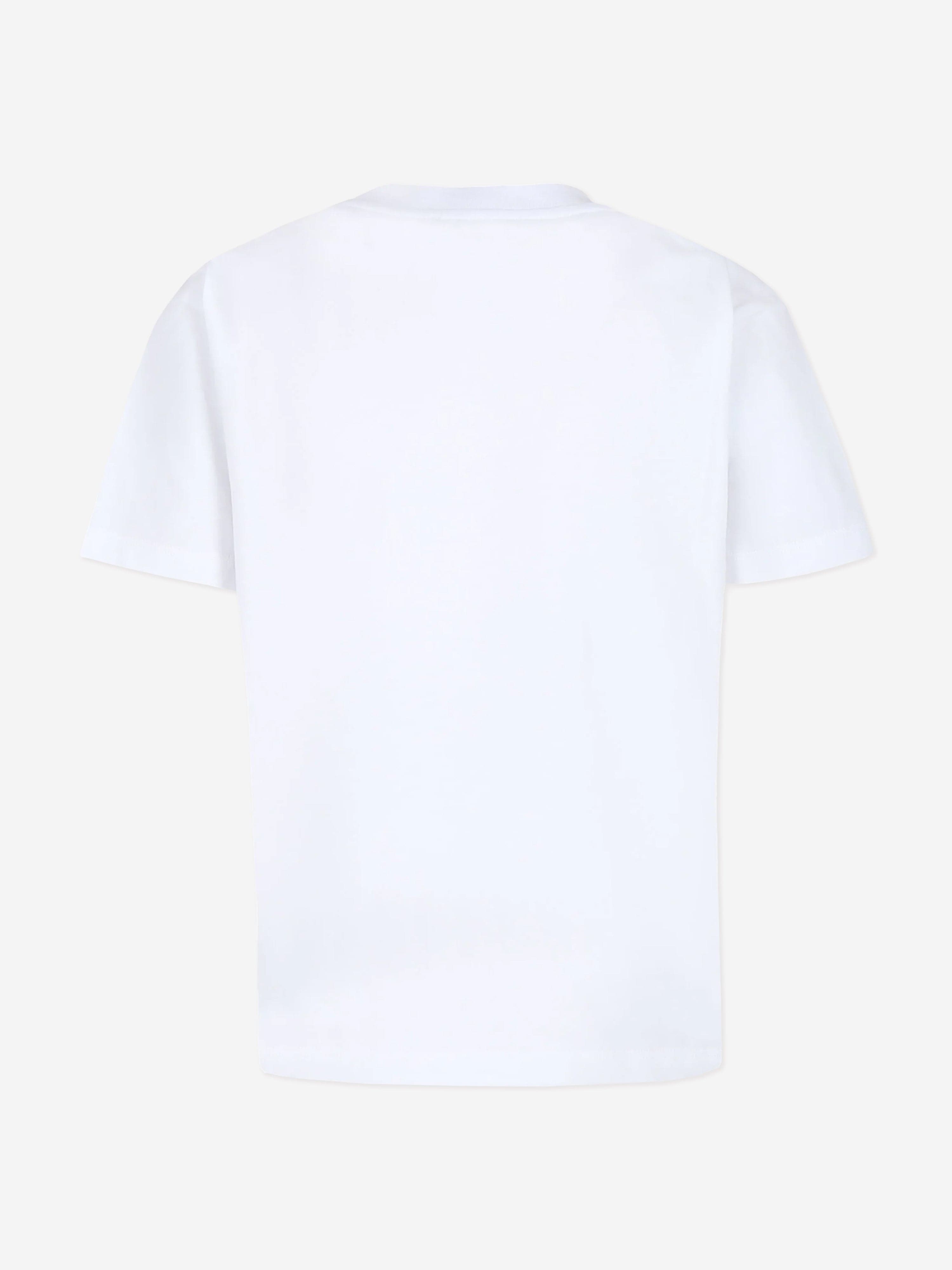 Balmain Kids Paris Logo T-Shirt in White