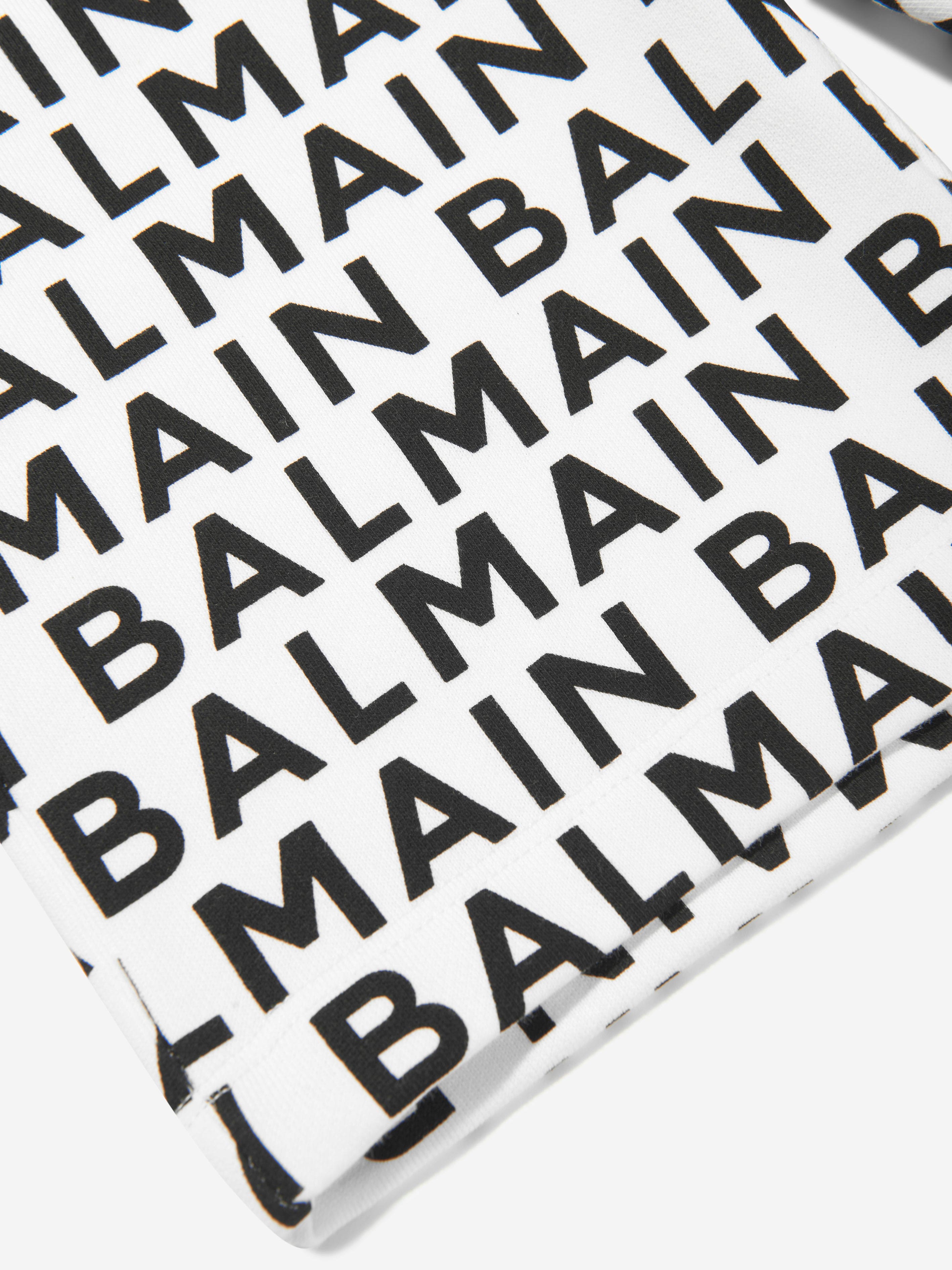 Balmain Boys Logo Jersey Shorts in Black