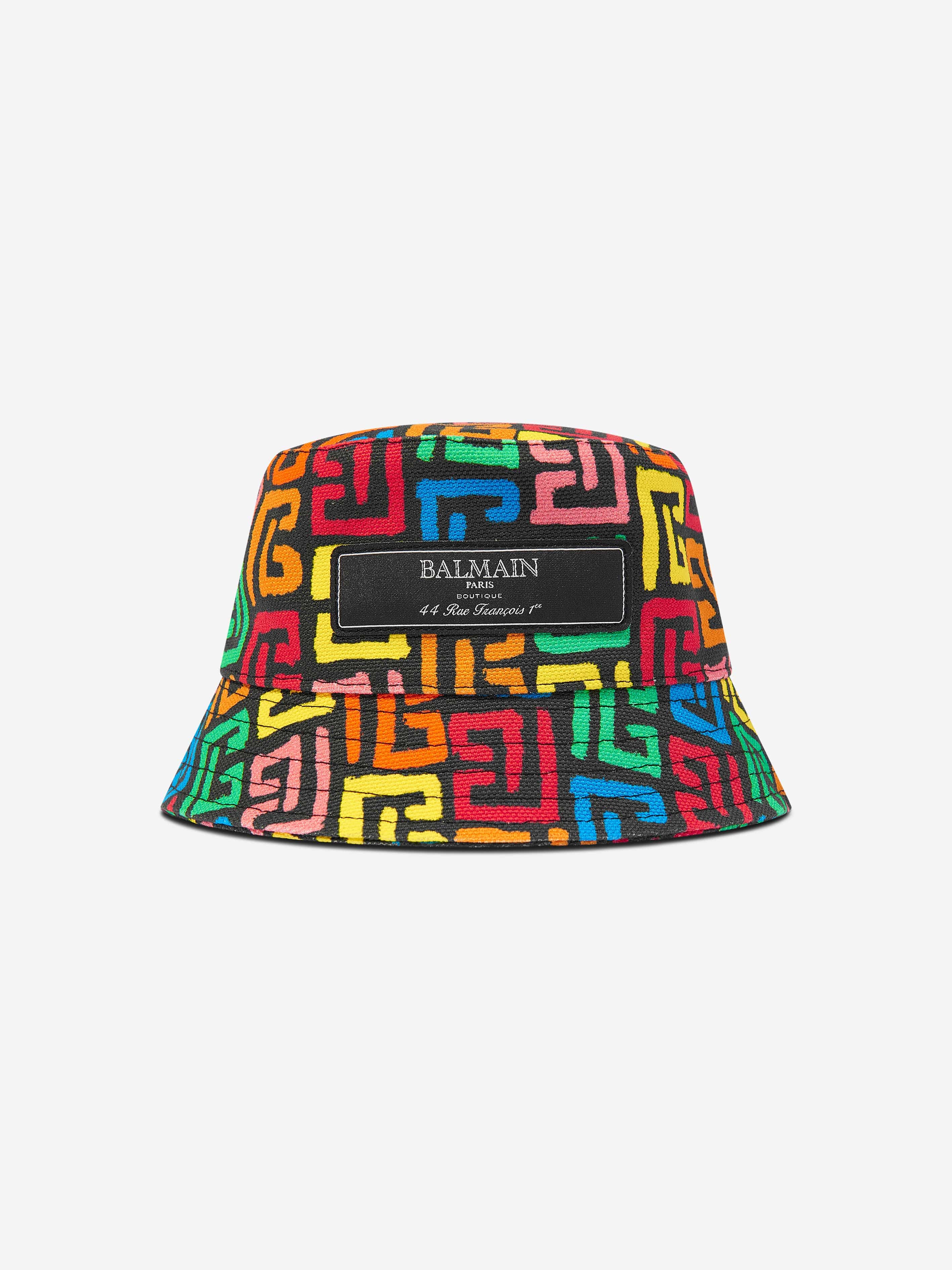 Balmain Baby Monogram Bucket Hat in Multicolour