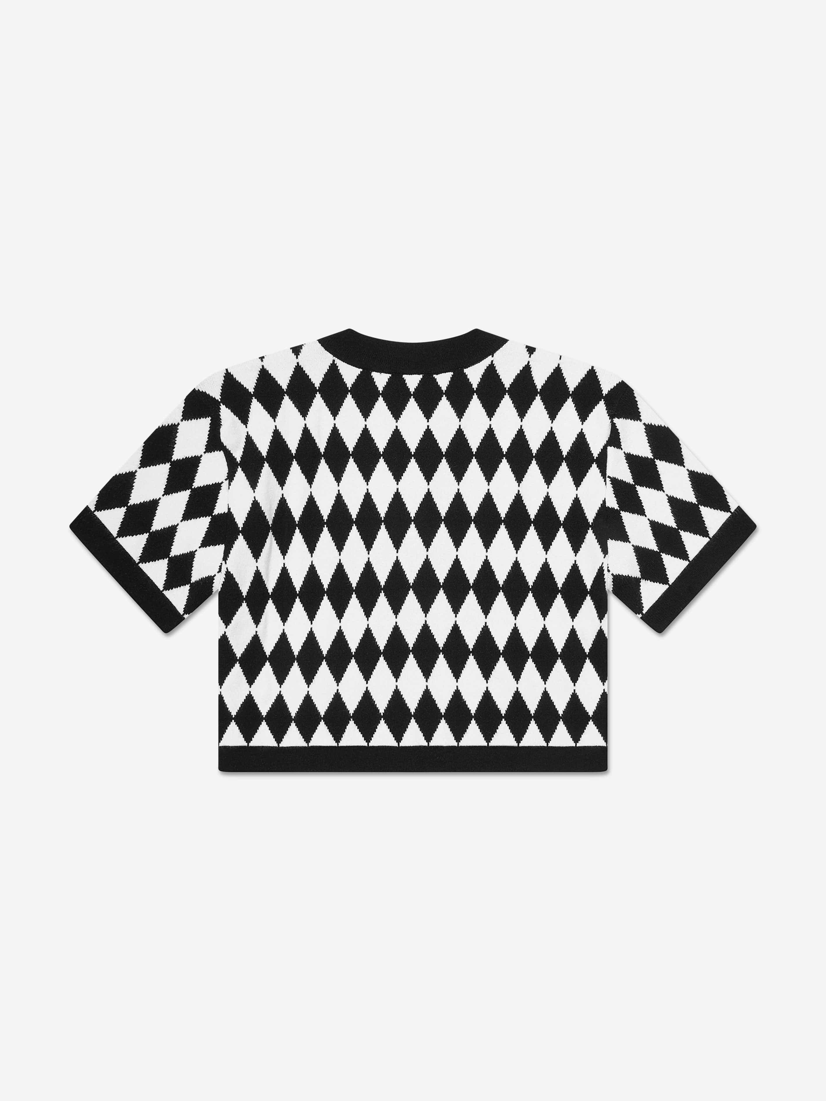 Balmain Girls Knitted Top in Black