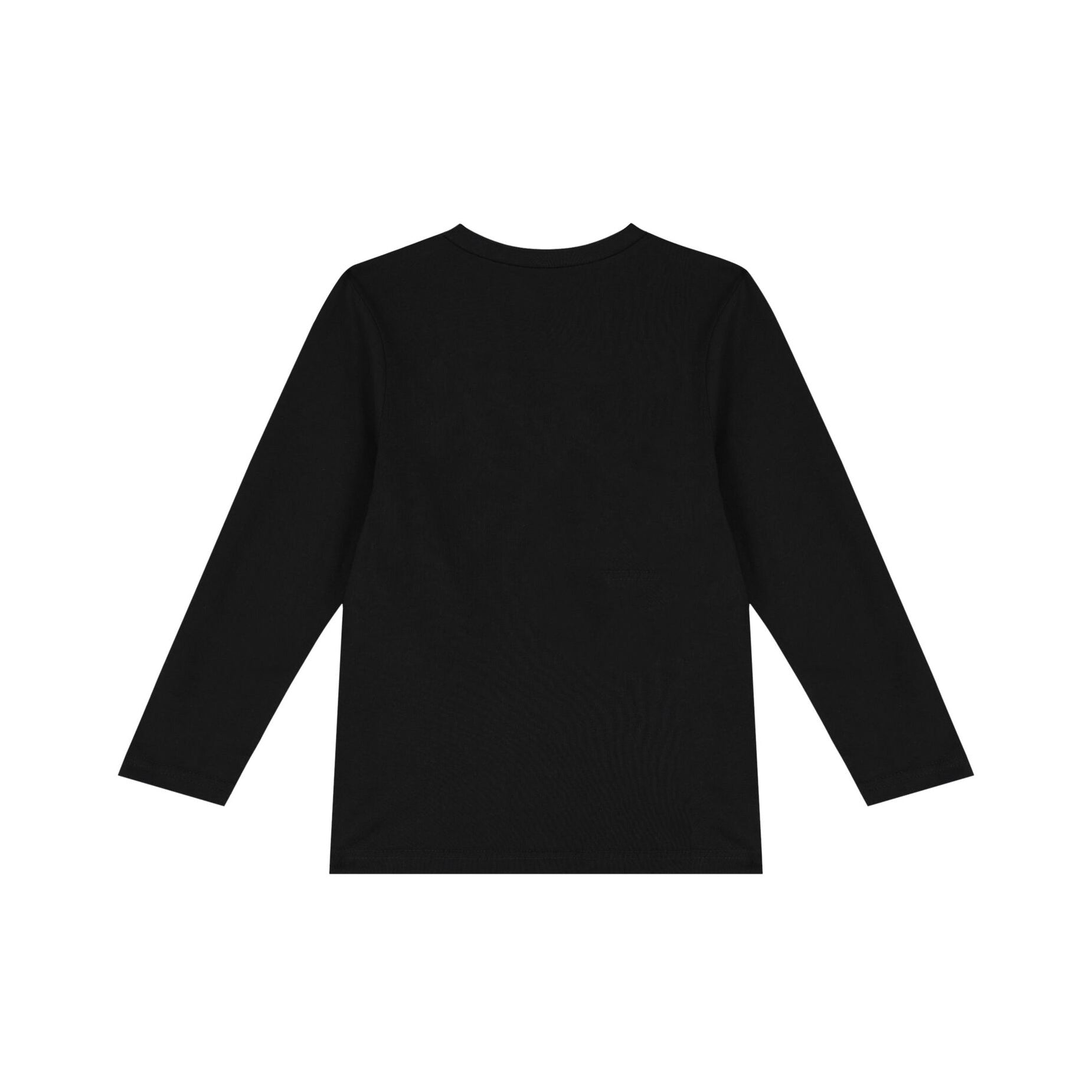 Boys Black Logo Cotton T-Shirt