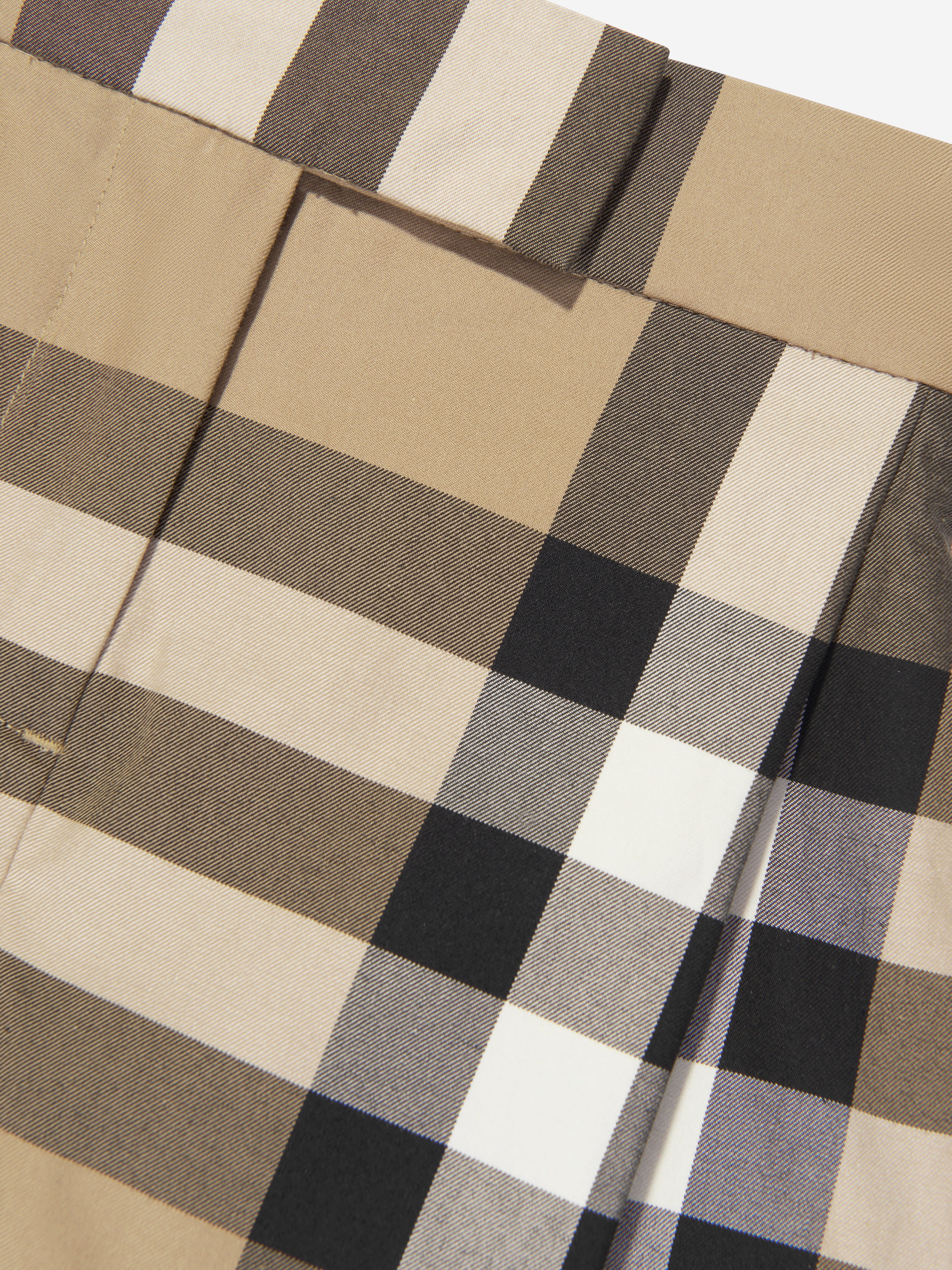 Girls Nicoletta Shorts in Archive Check Beige