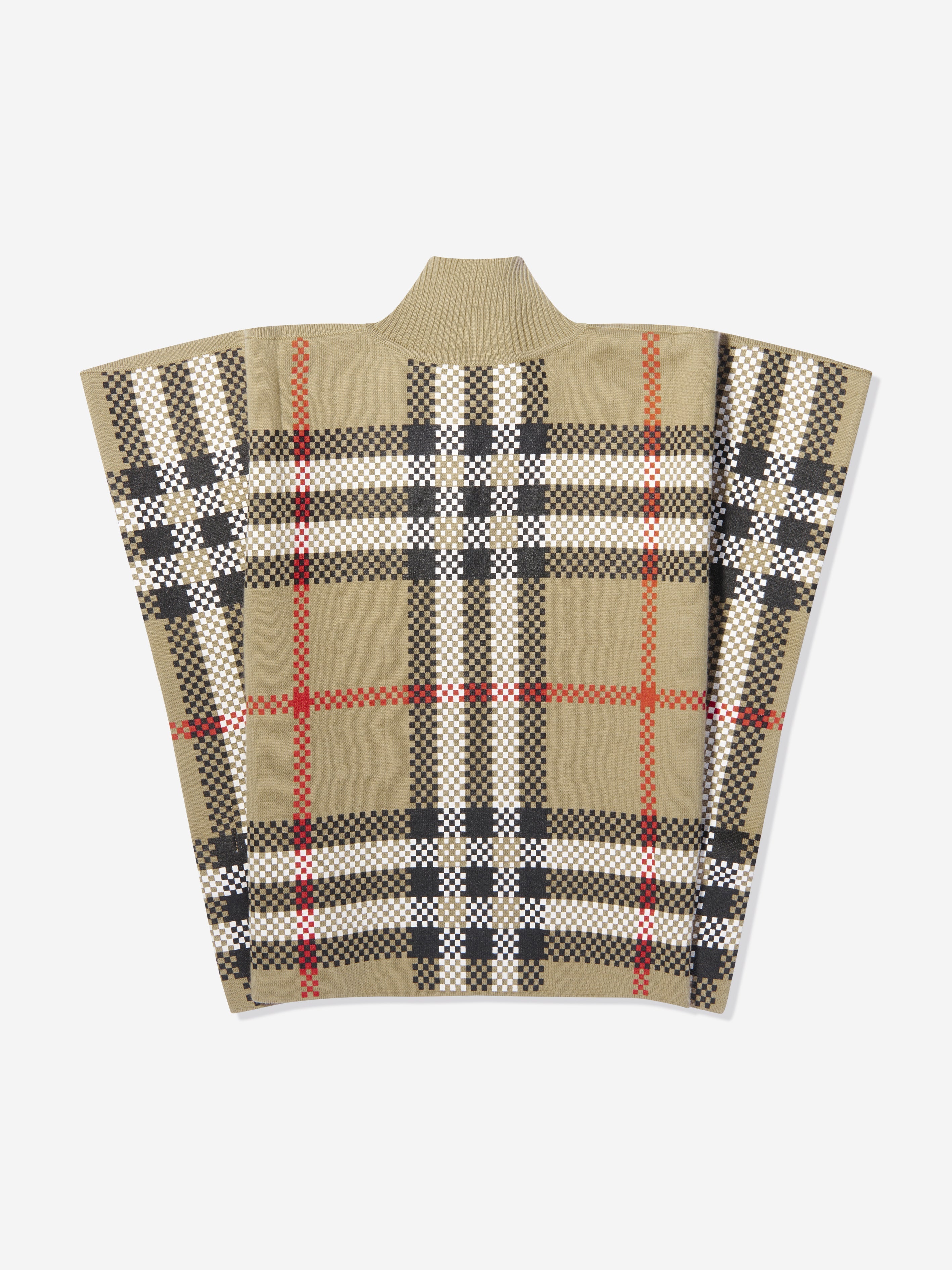 Baby Girls Ginny Cape in Archive Beige Check