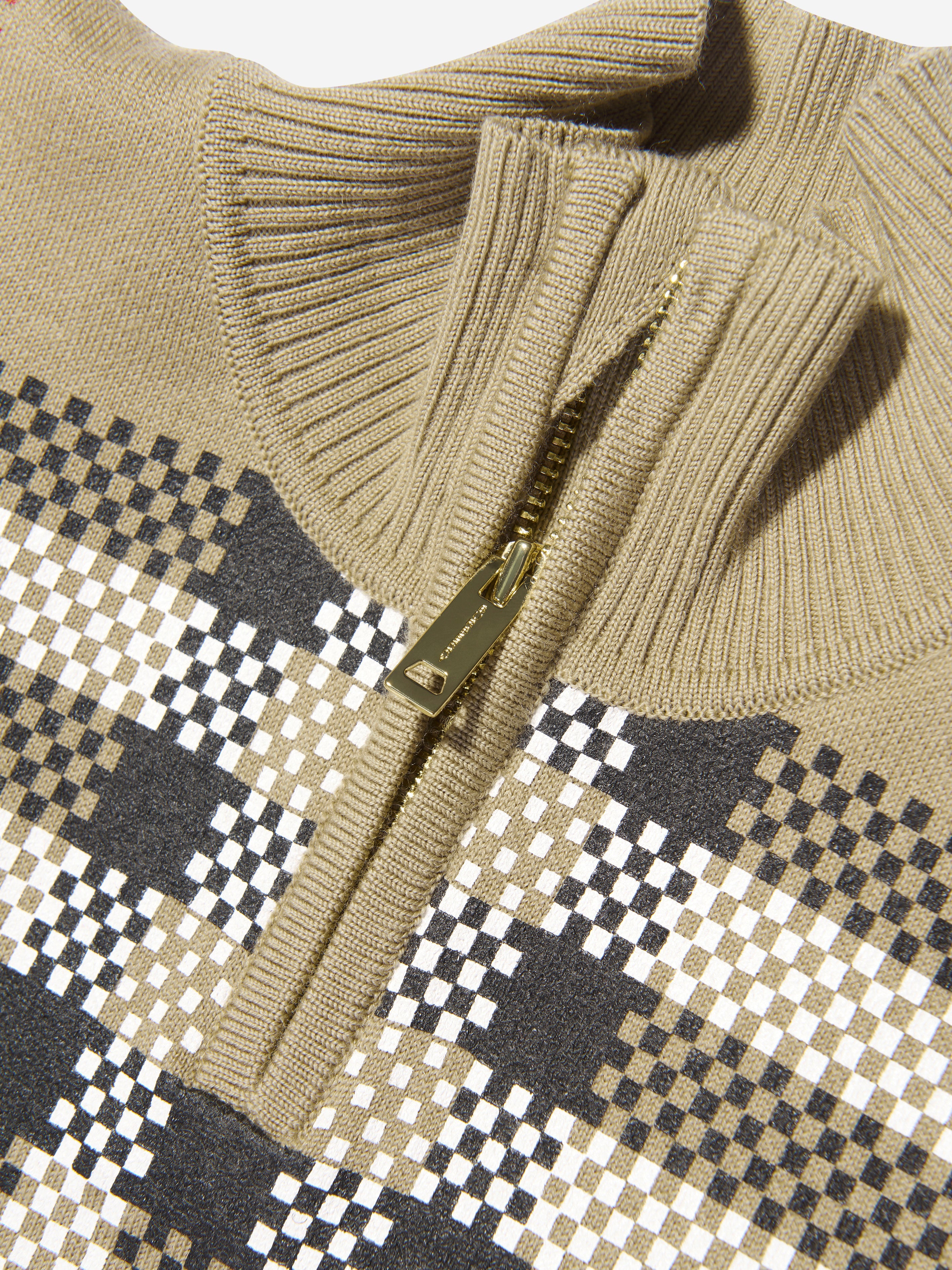 Baby Girls Ginny Cape in Archive Beige Check