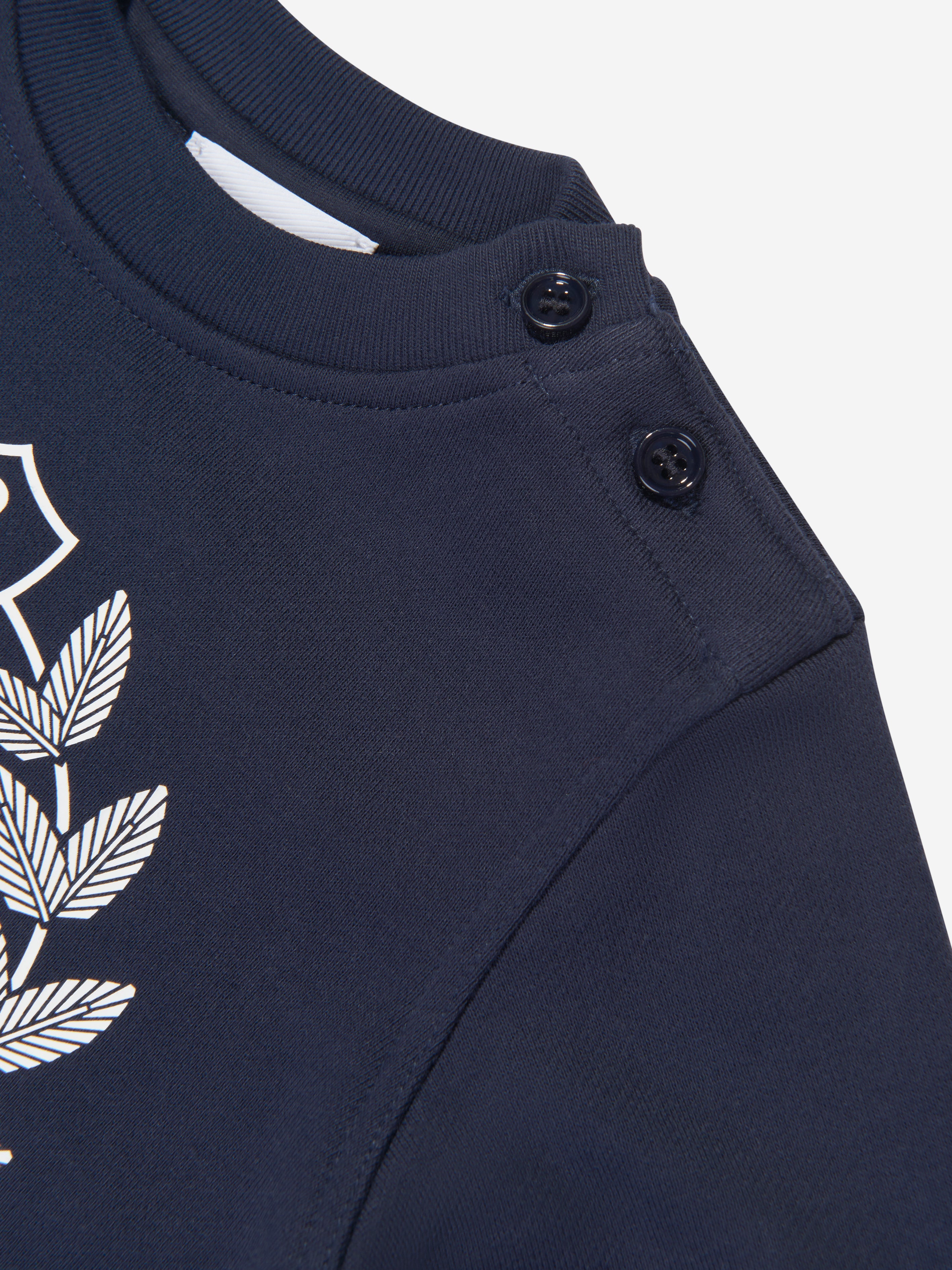 Baby Girls Crest Sweatshirt in Blue