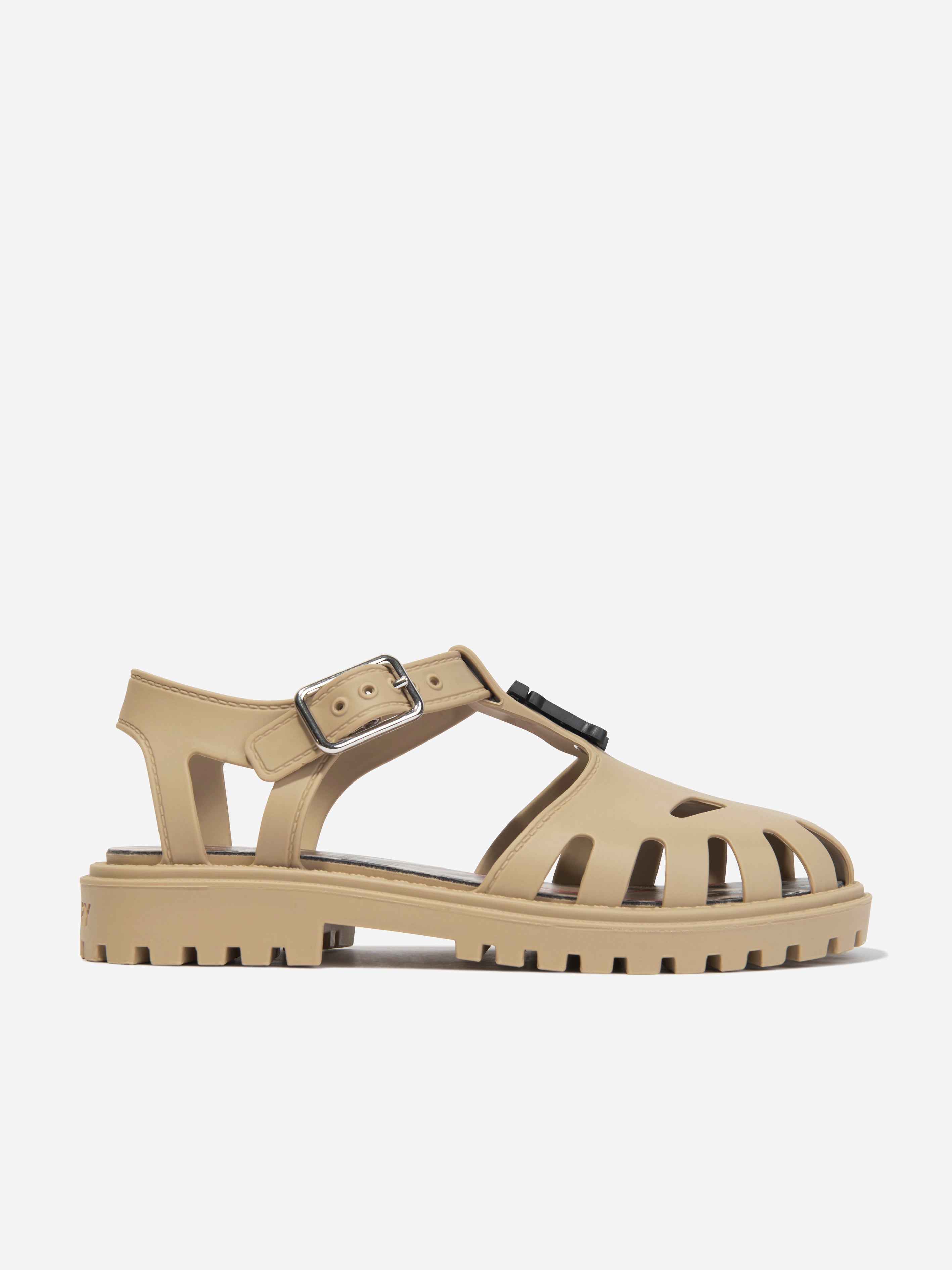 Kids Rubber Sandals in Archive Beige
