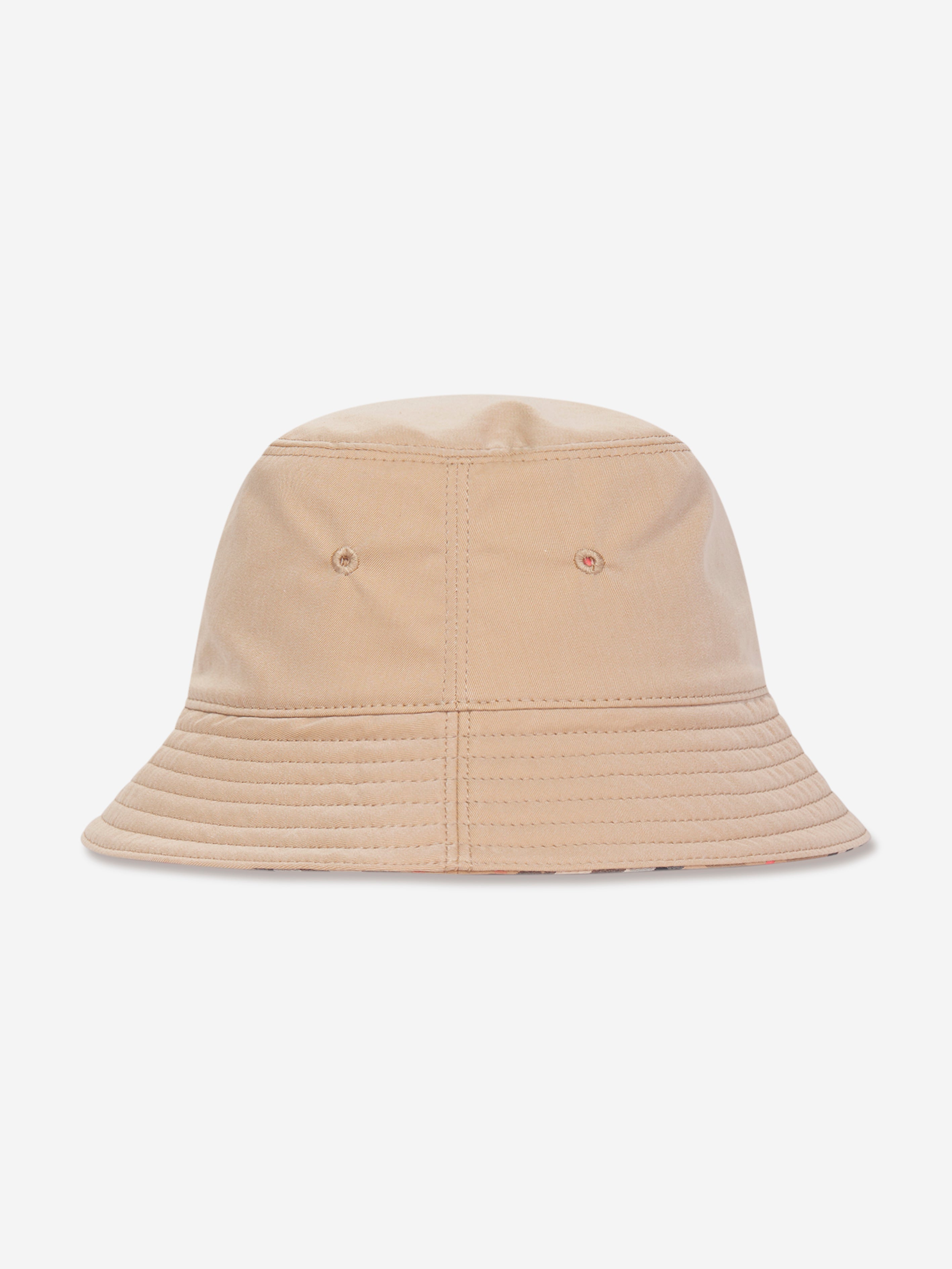 Kids Reversible Bucket Hat in Beige