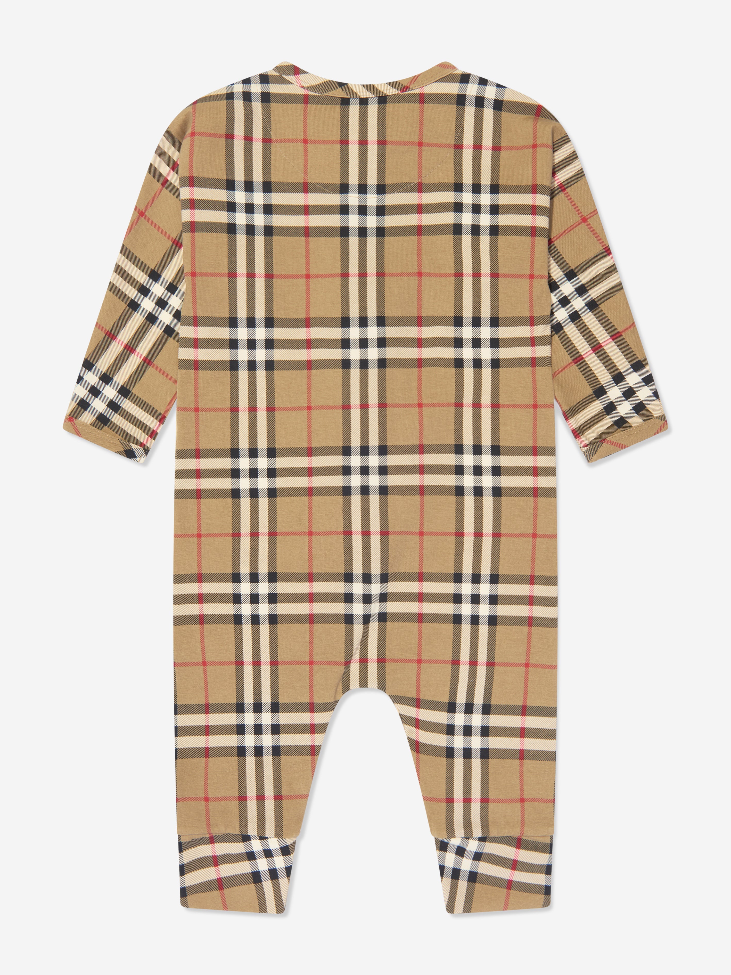 Baby Claude Romper Set in Archive Beige Check