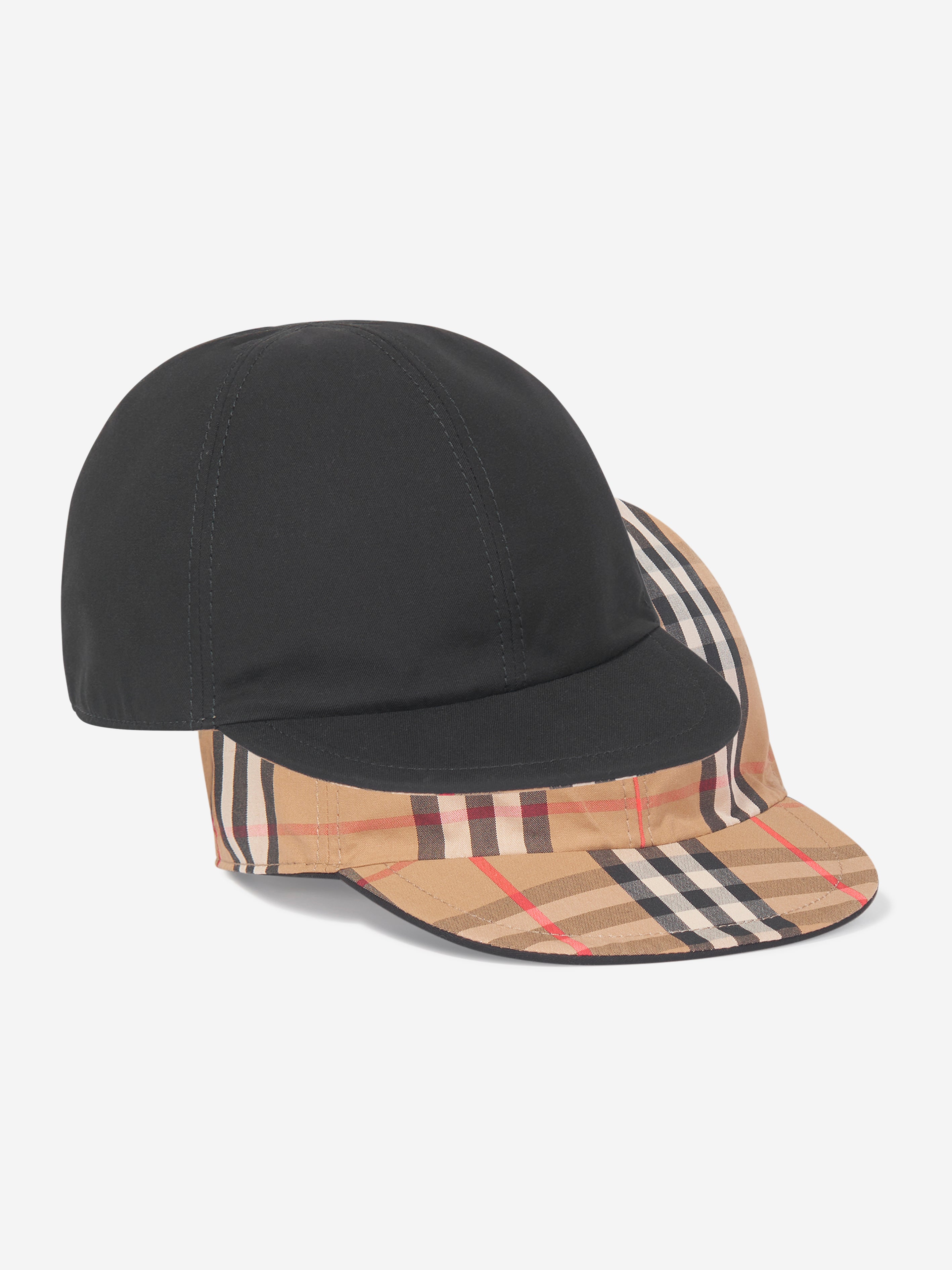 Baby Reversible Cap in Black