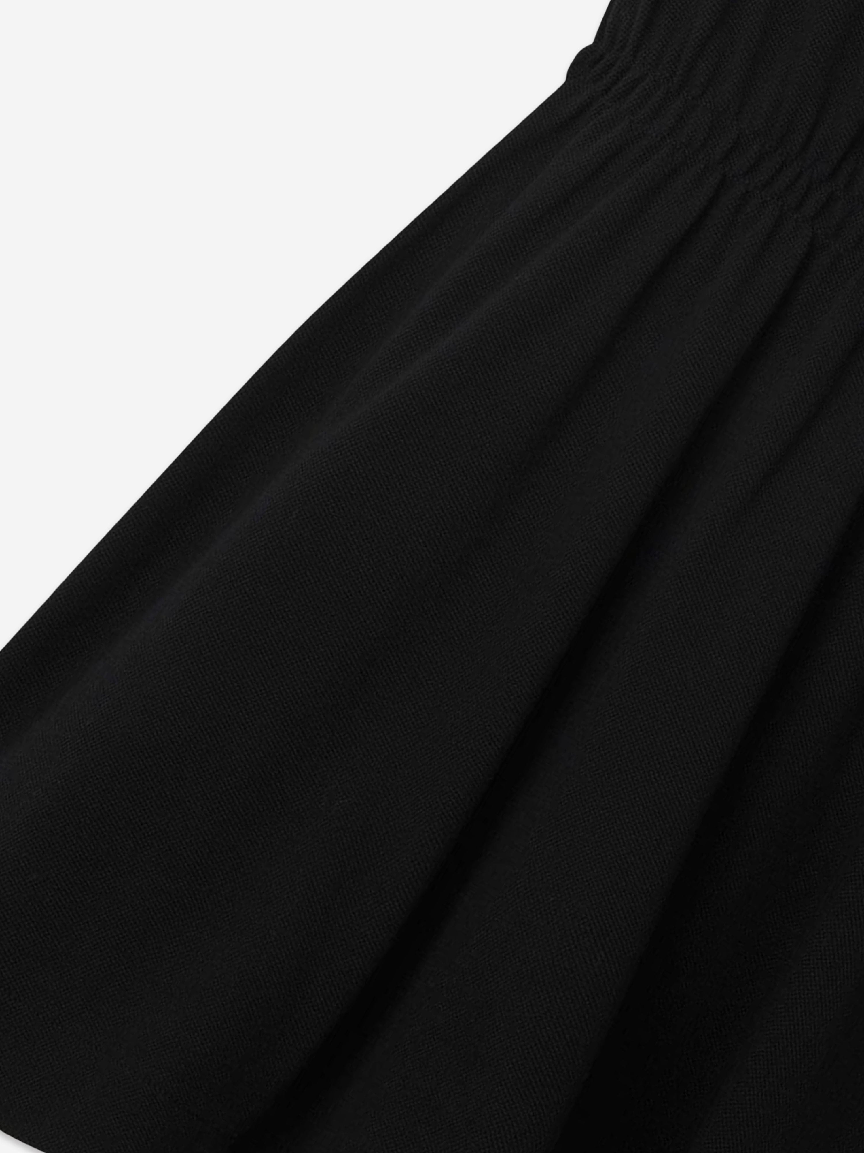Burberry Girls Alesea Check Rib Dress in Black
