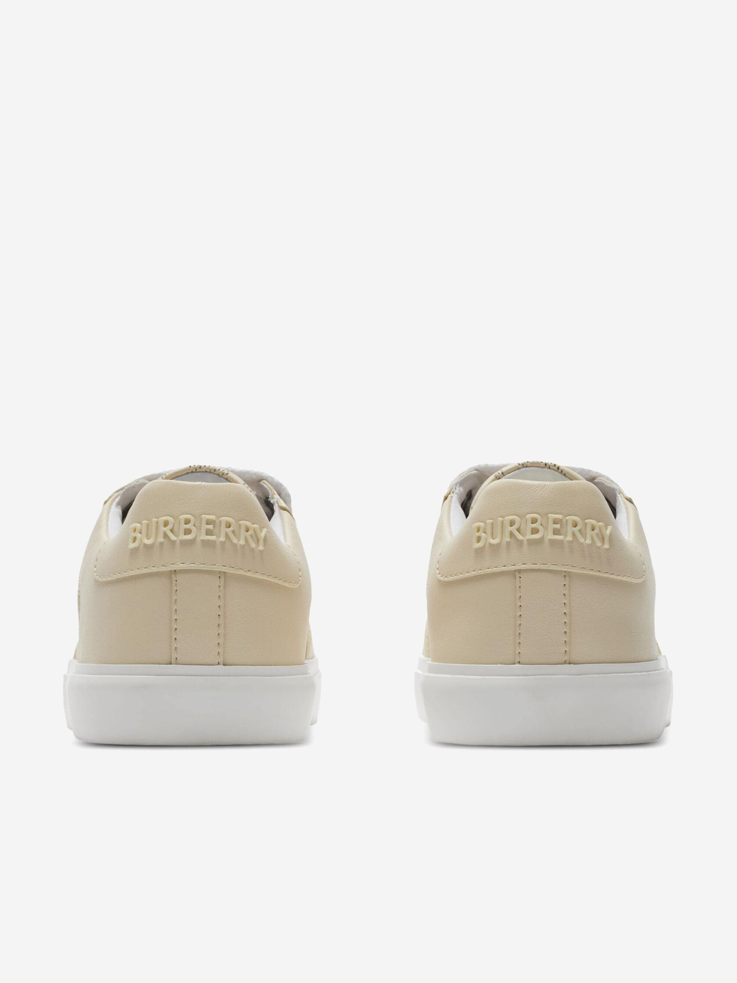 Burberry Kids Noah Trainers in Beige