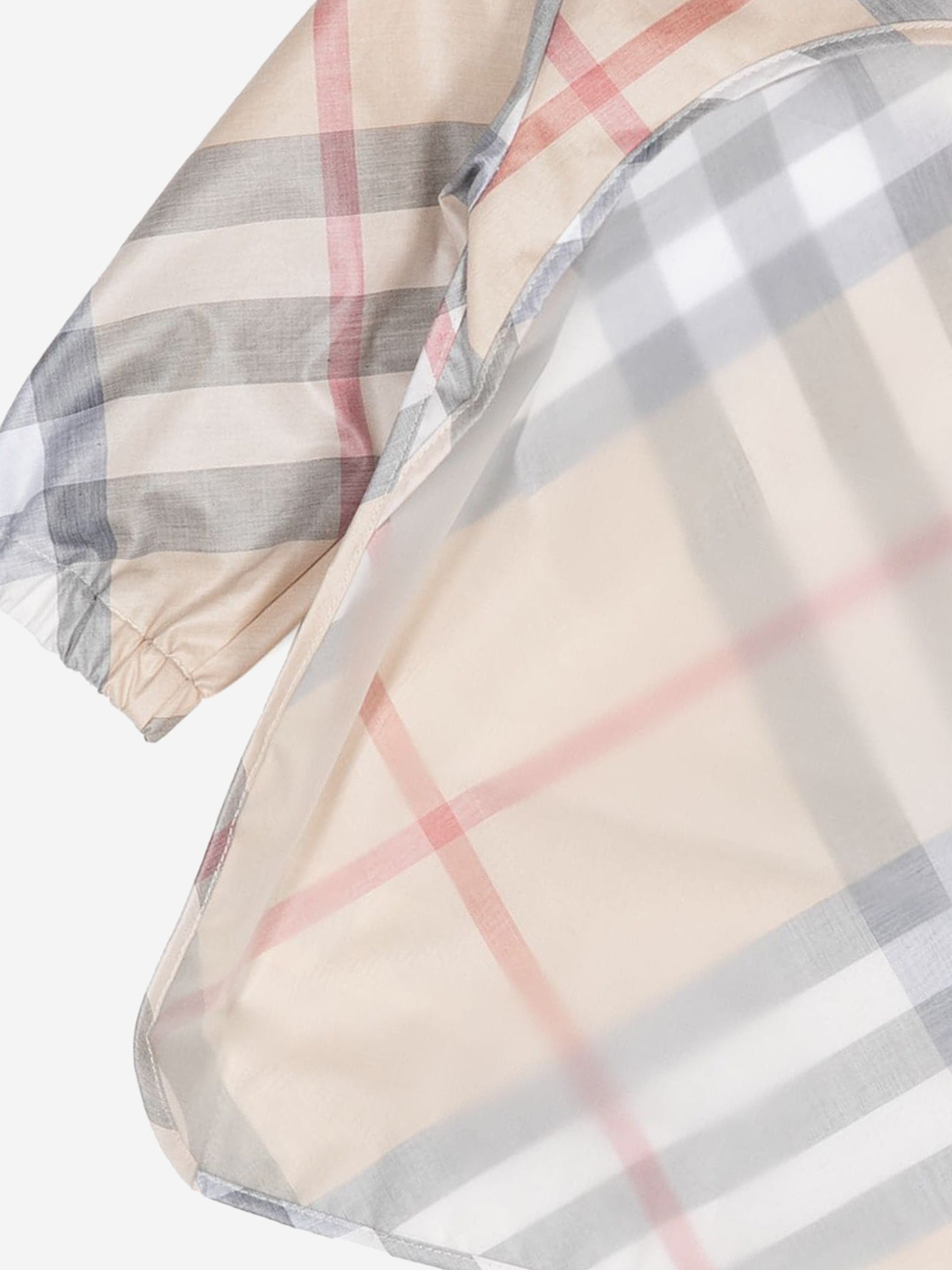 Baby Shay Check Bib in Beige