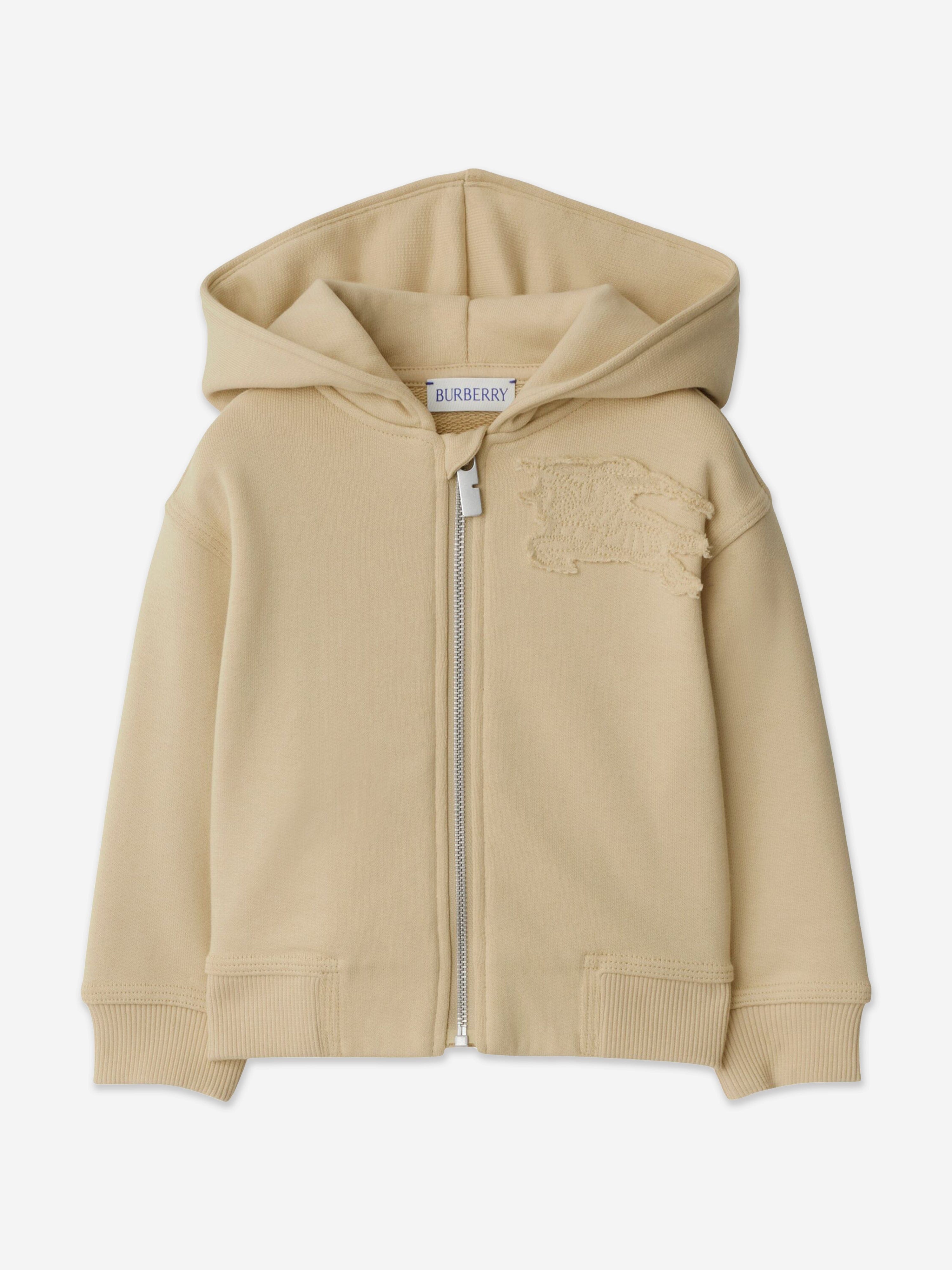 Baby Girls Zip Up Top in Beige