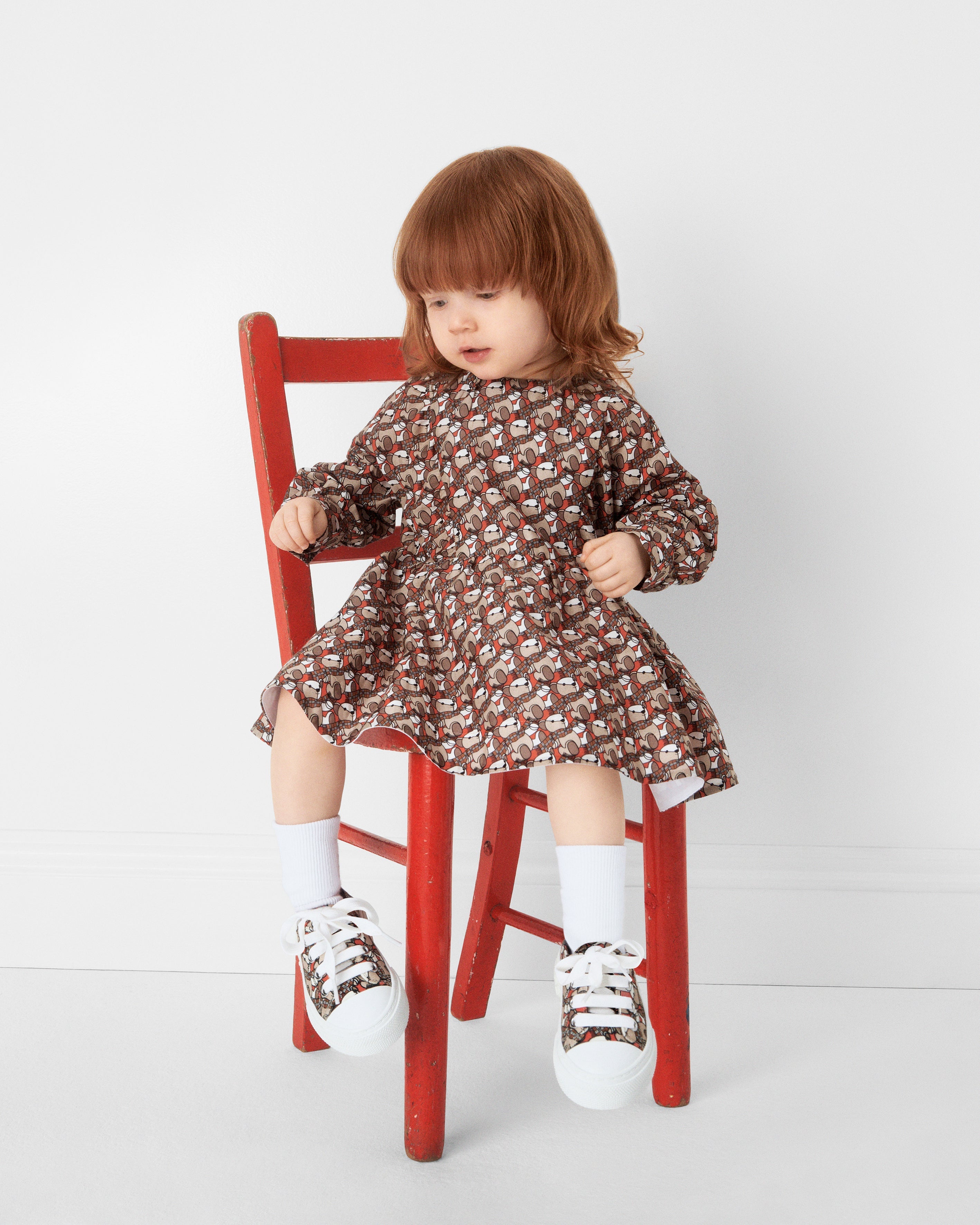 Baby Girls Geraldine Dress in Beige