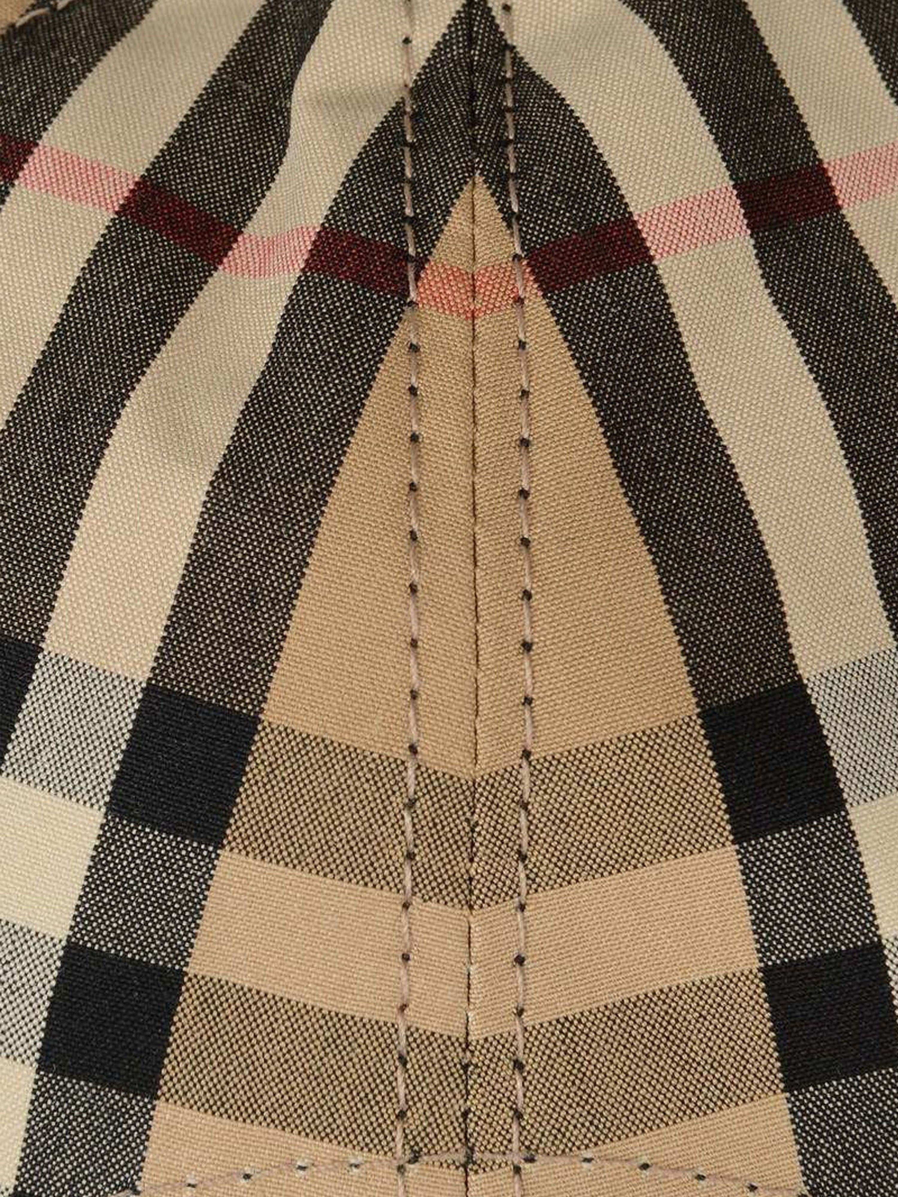 Burberry Beige Check Cotton Cap