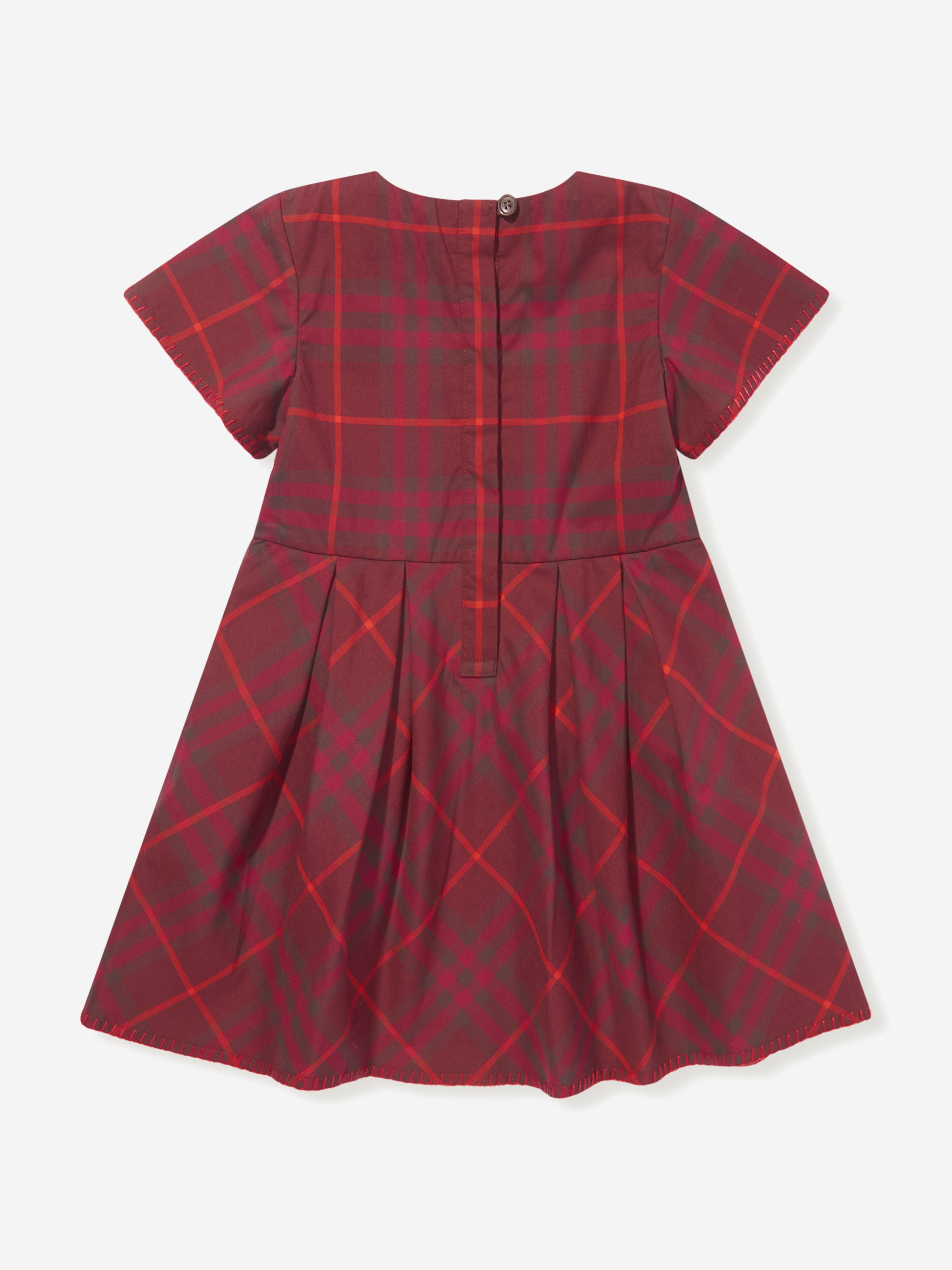 Baby Girls Check Gia Dress in Red
