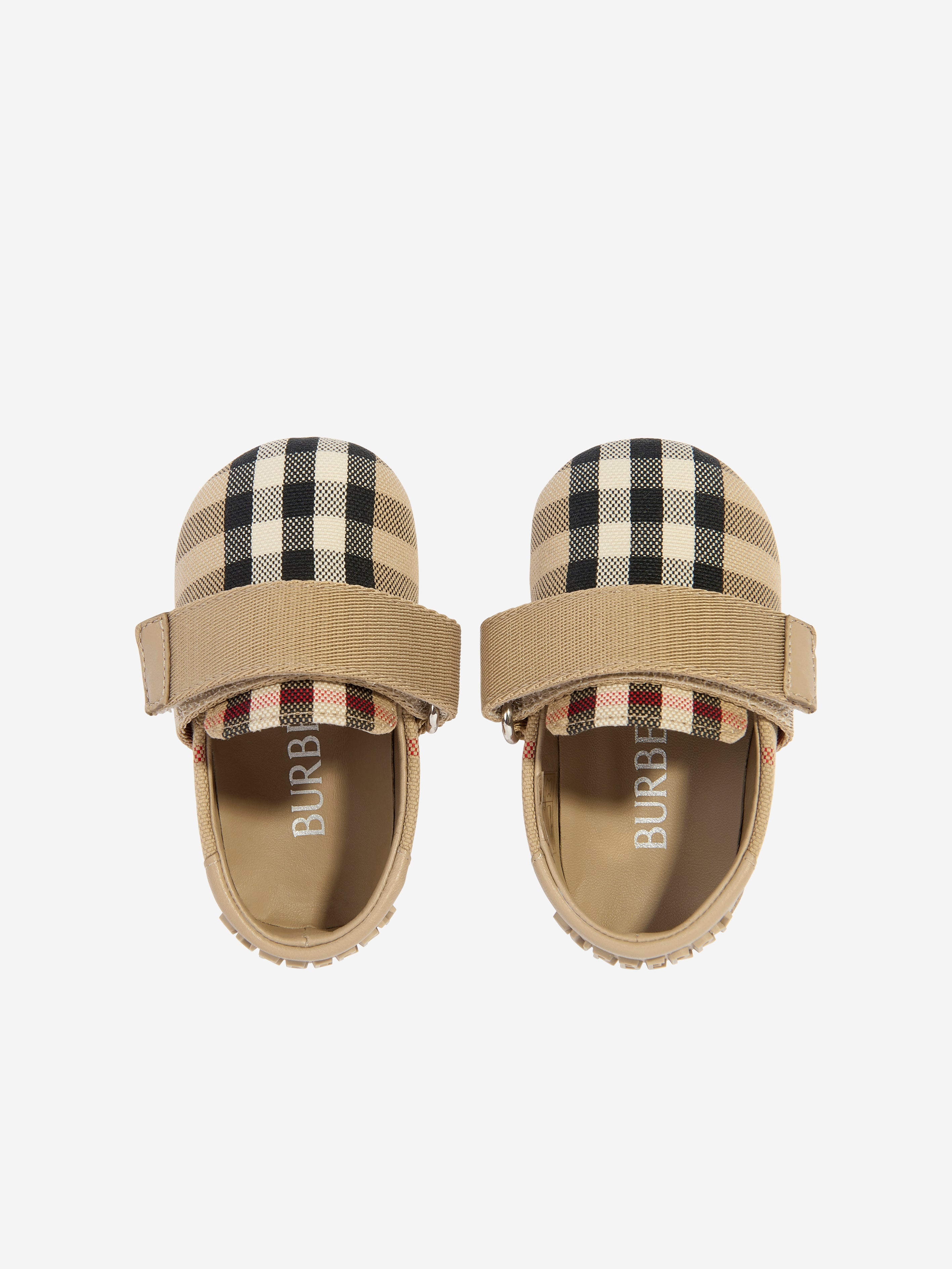 Baby Girls Check Josie Pre Walkers in Beige