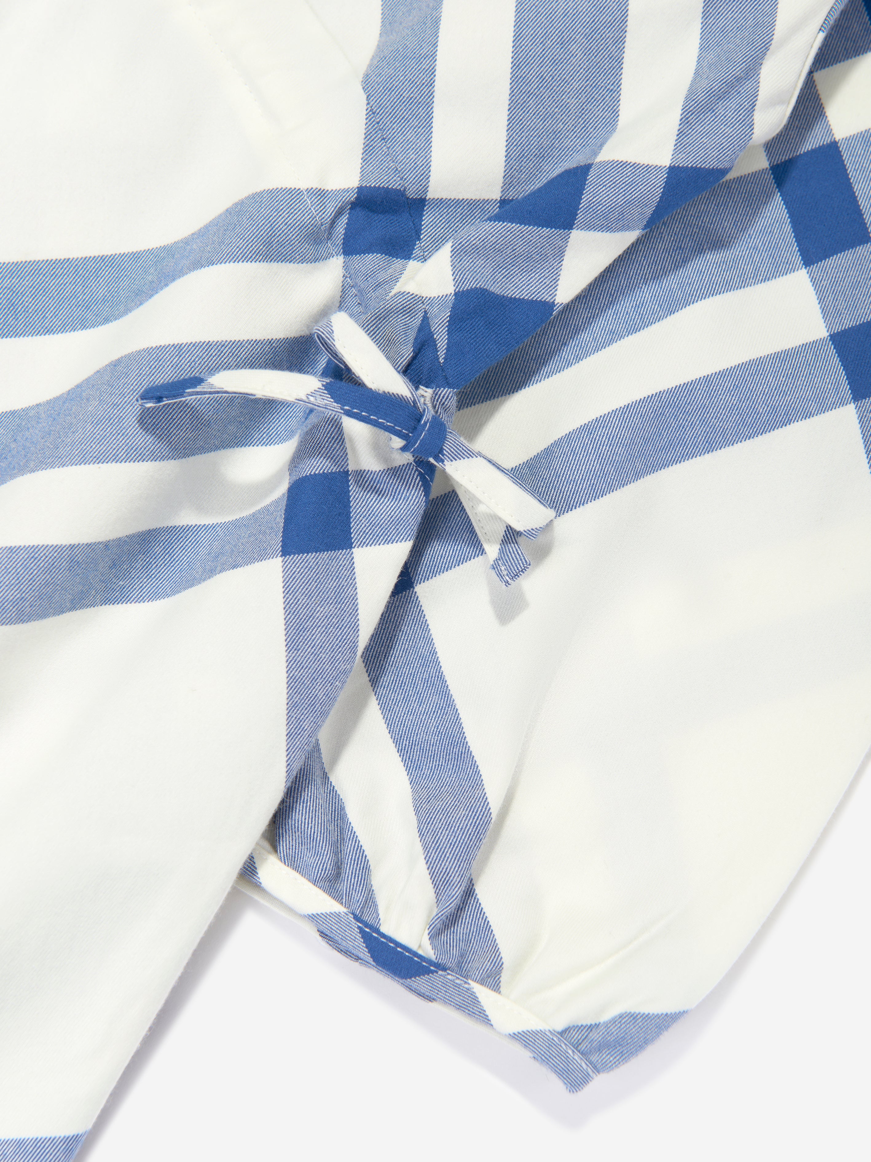 Girls Check Trevelle Dress in White
