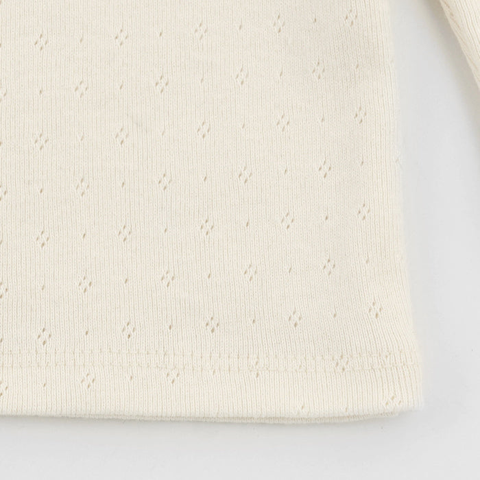 Baby Girls Cream Cotton T-Shirt