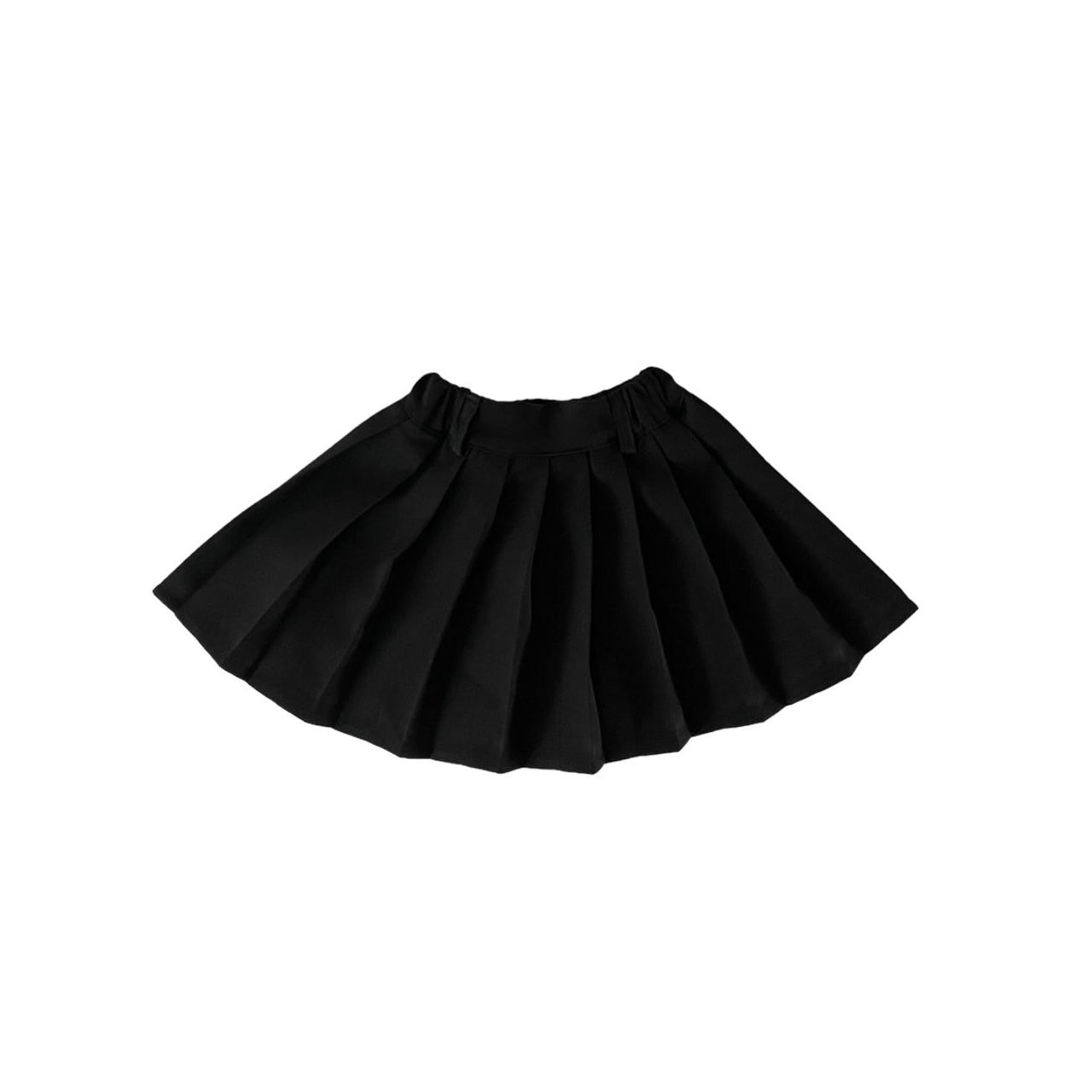Girls Black Pleated Skirt