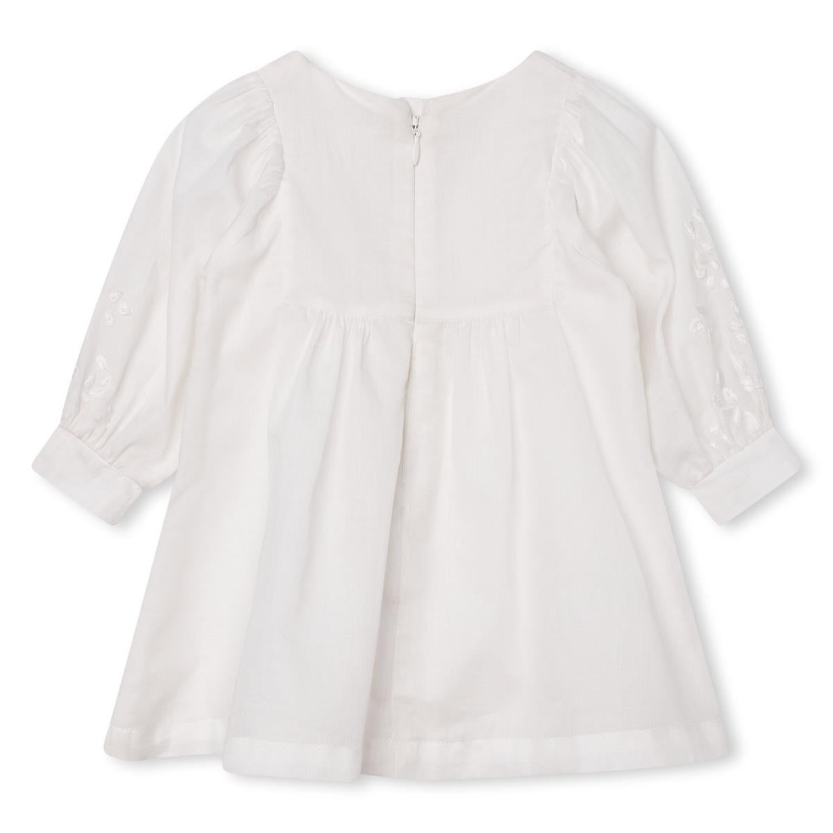 Baby Girls White Cotton Dress