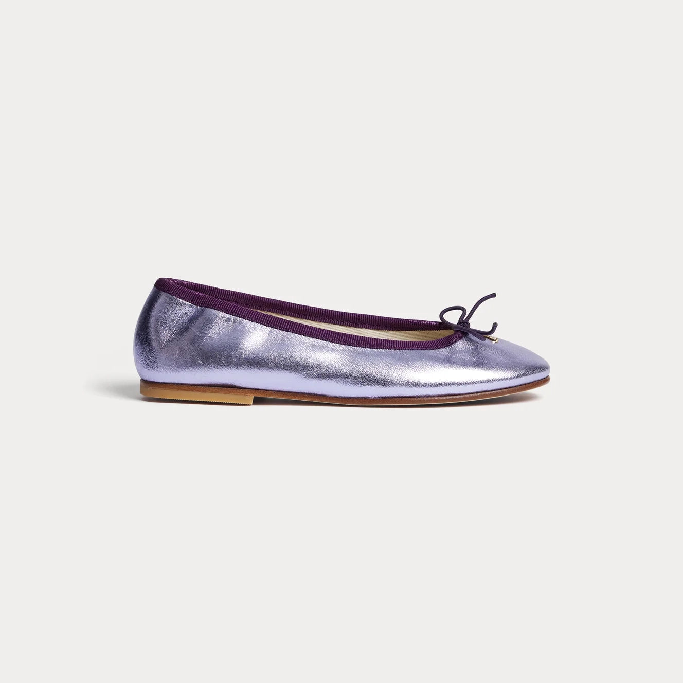 Girls Lilac Ballet Flat Shoes