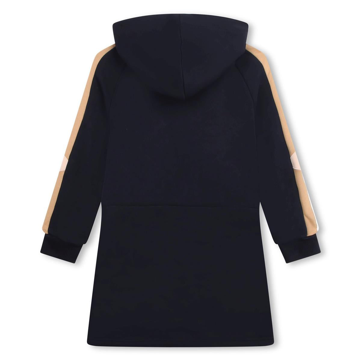 Girls Blue Logo Cotton Dress