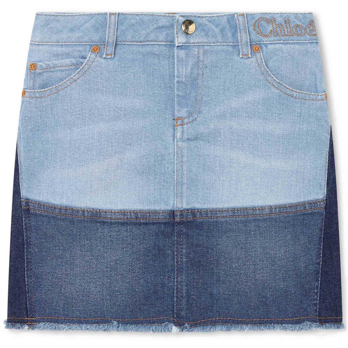 Girls Blue Denim Skirt